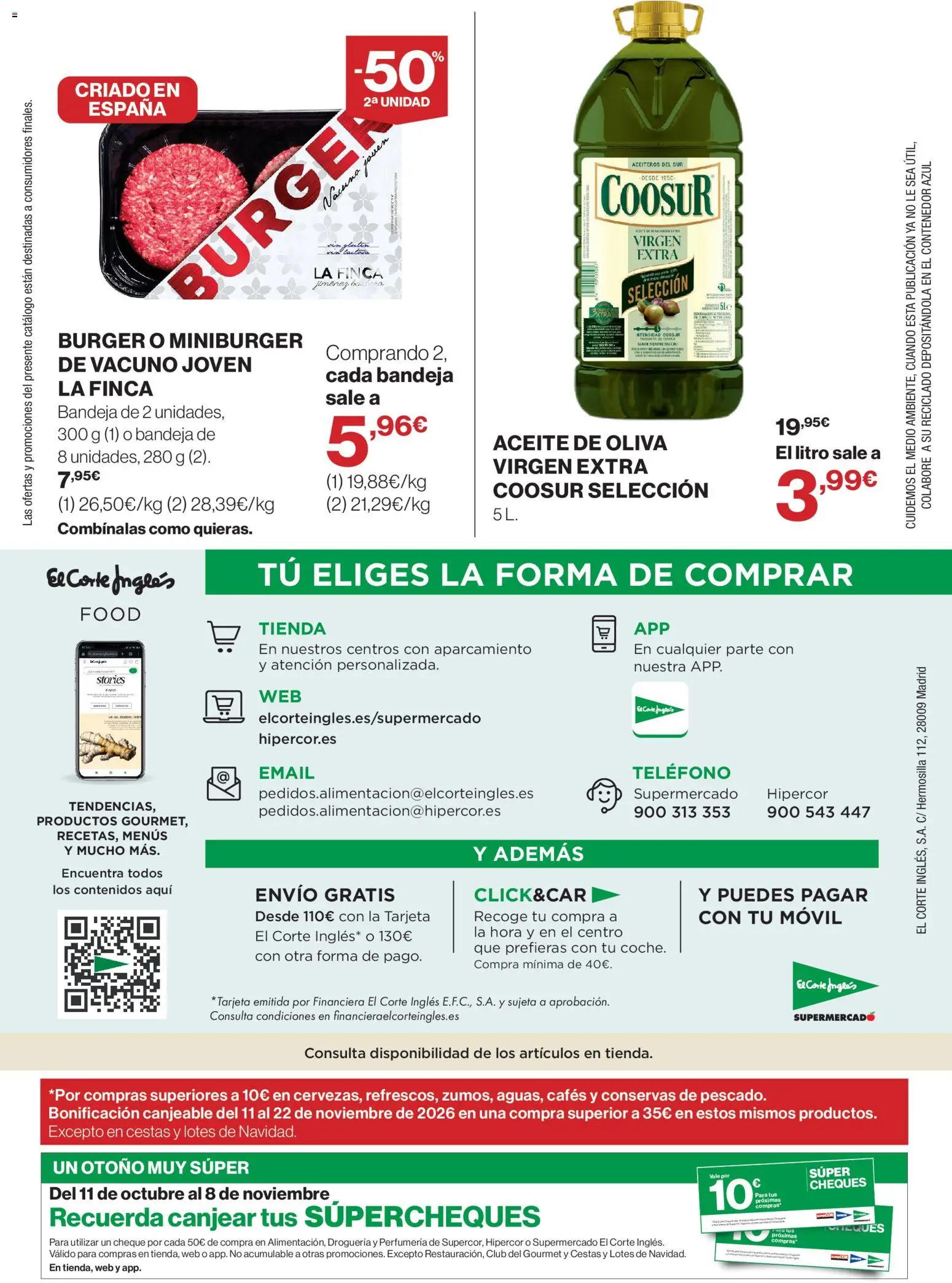El Corte Inglés ofertas │ válido desde el 28/10/2026 | Página: 32 | Productos: Conservas, Aceite, Aceite de oliva, Bandeja