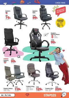 Pré-visualização Staples Regresso às Aulas 2026 válido de 17/08/2026 | Página: 71 | Produtos: Cadeiras, Cadeira