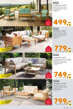 Globus Baumarkt Prospekt 	 ab 27.04.2026 gültig | Seite: 5 | Produkte: Hocker, Kissen, Sessel, Tisch