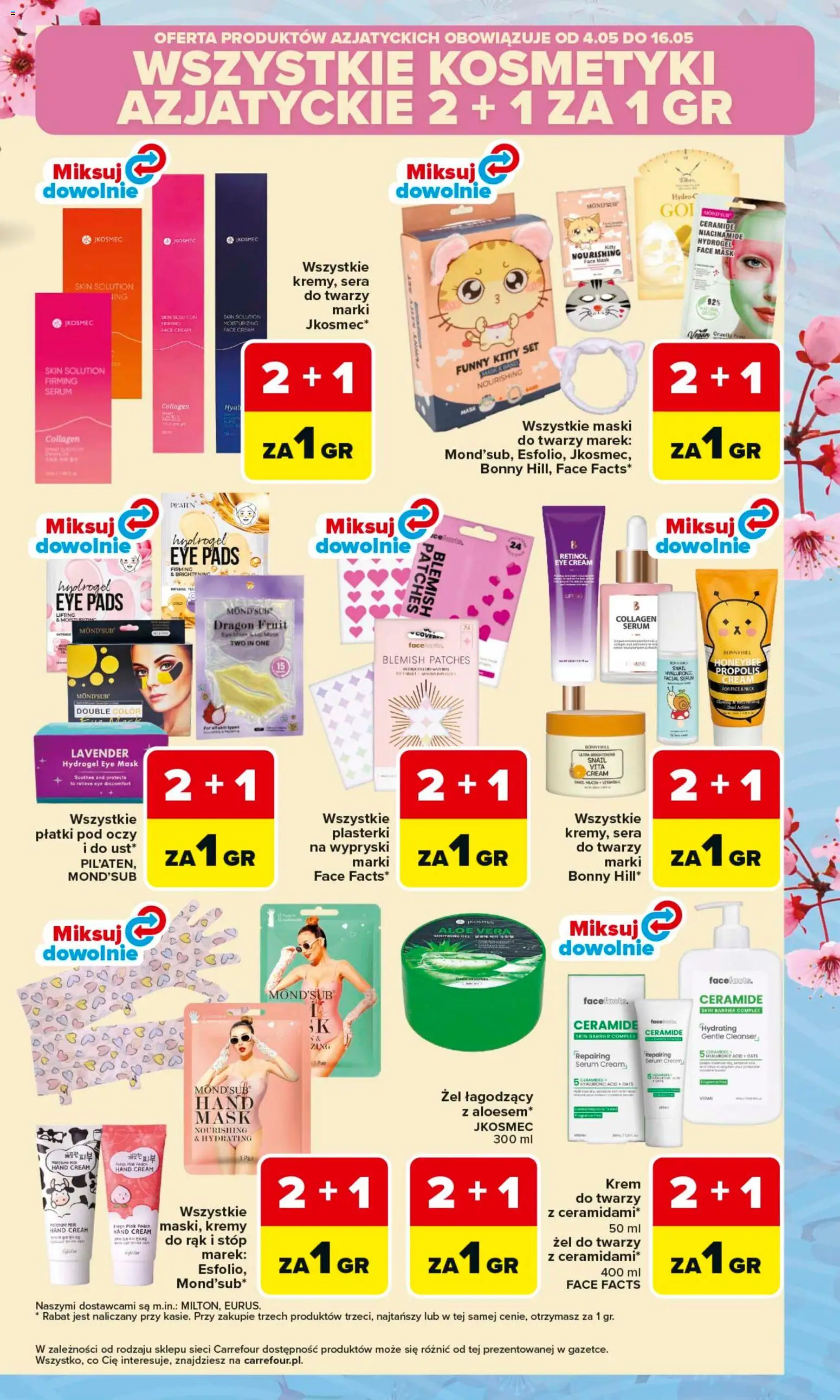 Carrefour gazetka - Kuchnia azjatycka od 04.05.2026 | Strona: 15 | Produkty: Kosmetyki, Płatki, Krem
