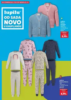 Kaufland HR akciós újság - amely érvényes a következő dátumtól: 2026.08.26. | Oldal: 28 | Termékek: Kardigán, Lupilu