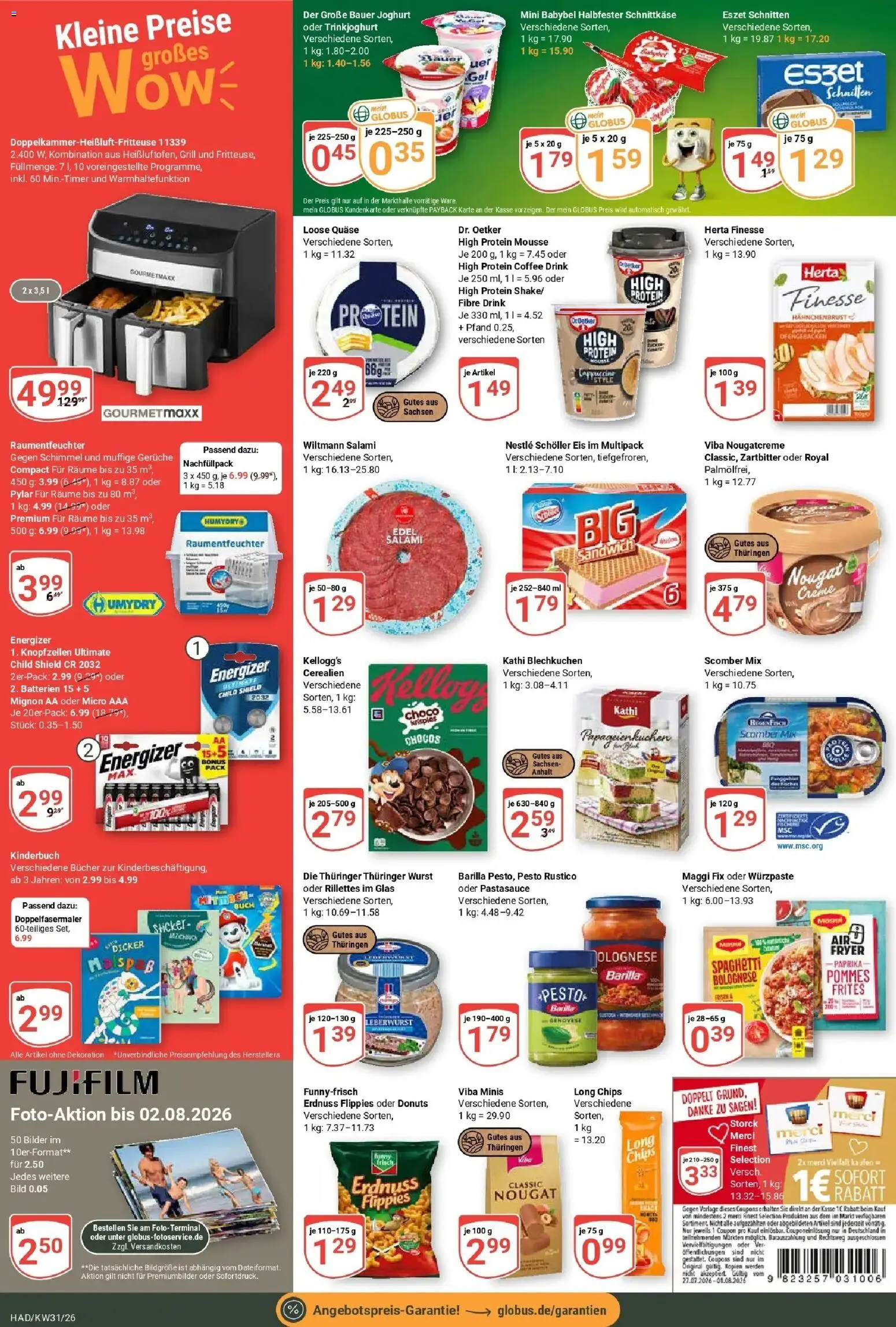 Globus Prospekt Halle (saale) – gültig ab 27.07.2026 | Seite: 2 | Produkte: Grill, Kellogg's, Chips, Herta finesse