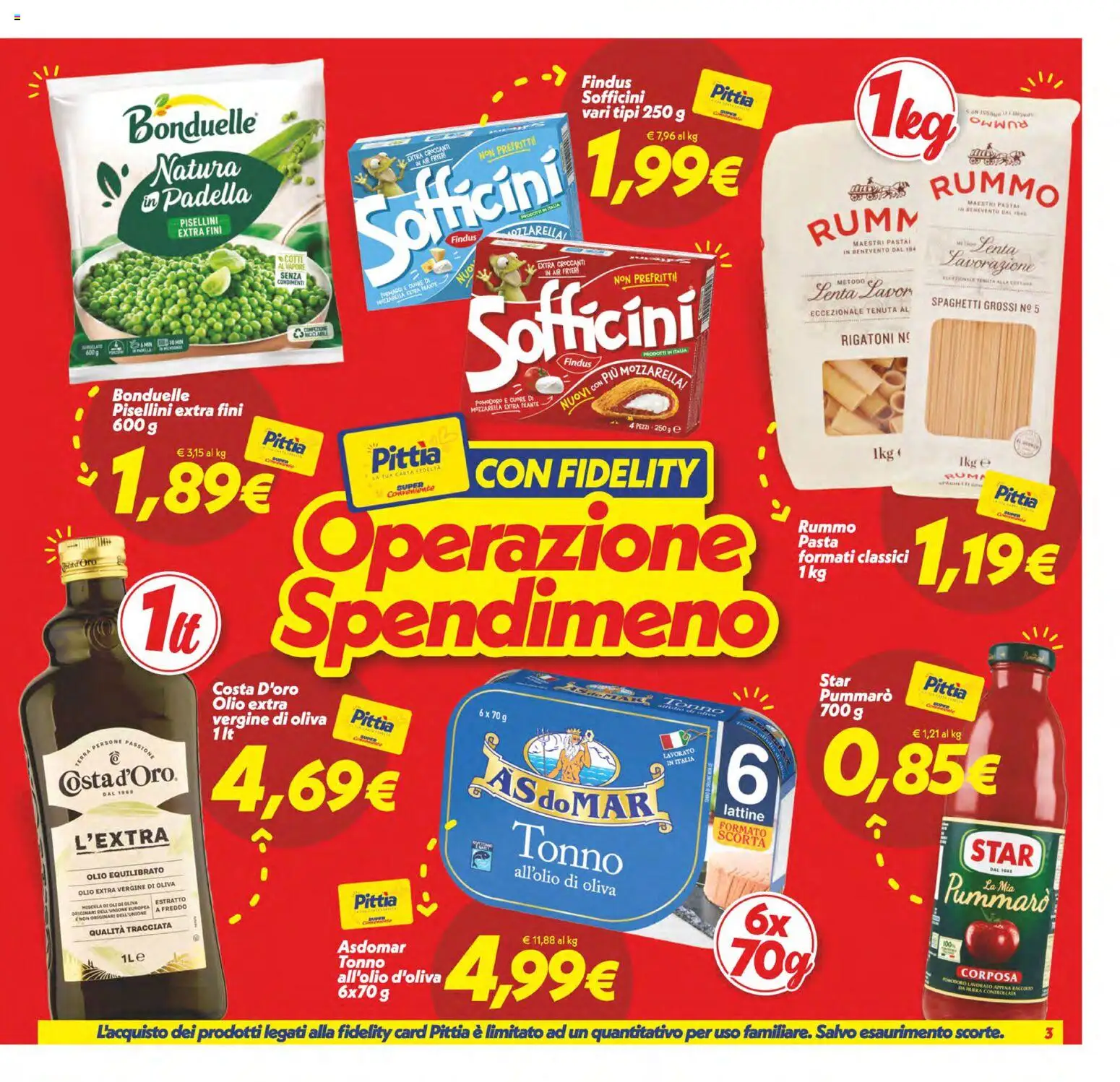 Volantino SuperConveniente del 22/09/2026 | Pagina: 3 | Prodotti: Rigatoni, Pomodoro, Pasta, Terra