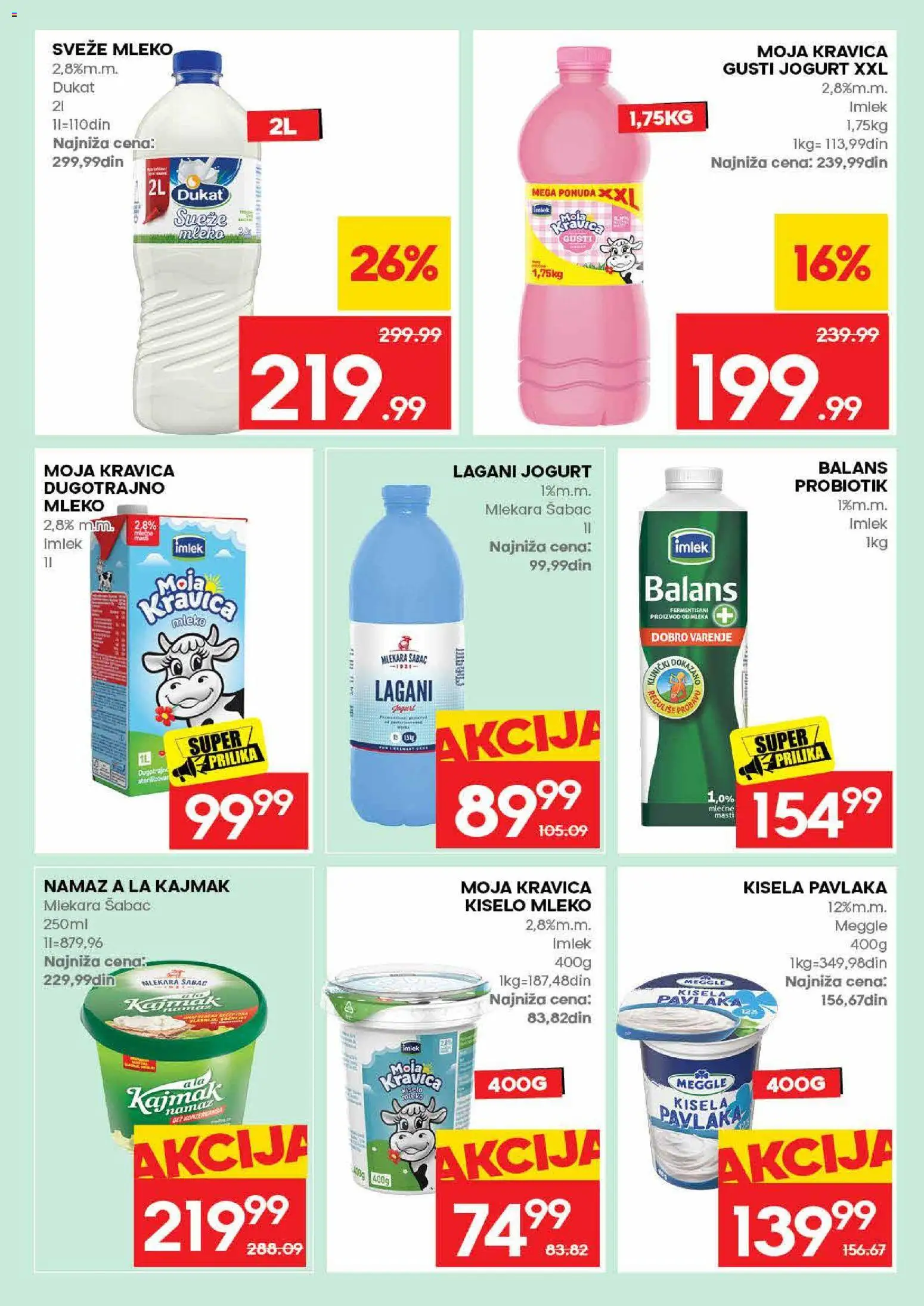 Mercator katalog - važi od 09.07.2026 | Strana: 10 | Proizvode: Kisela pavlaka, Kiselo mleko, Moja kravica, Kajmak