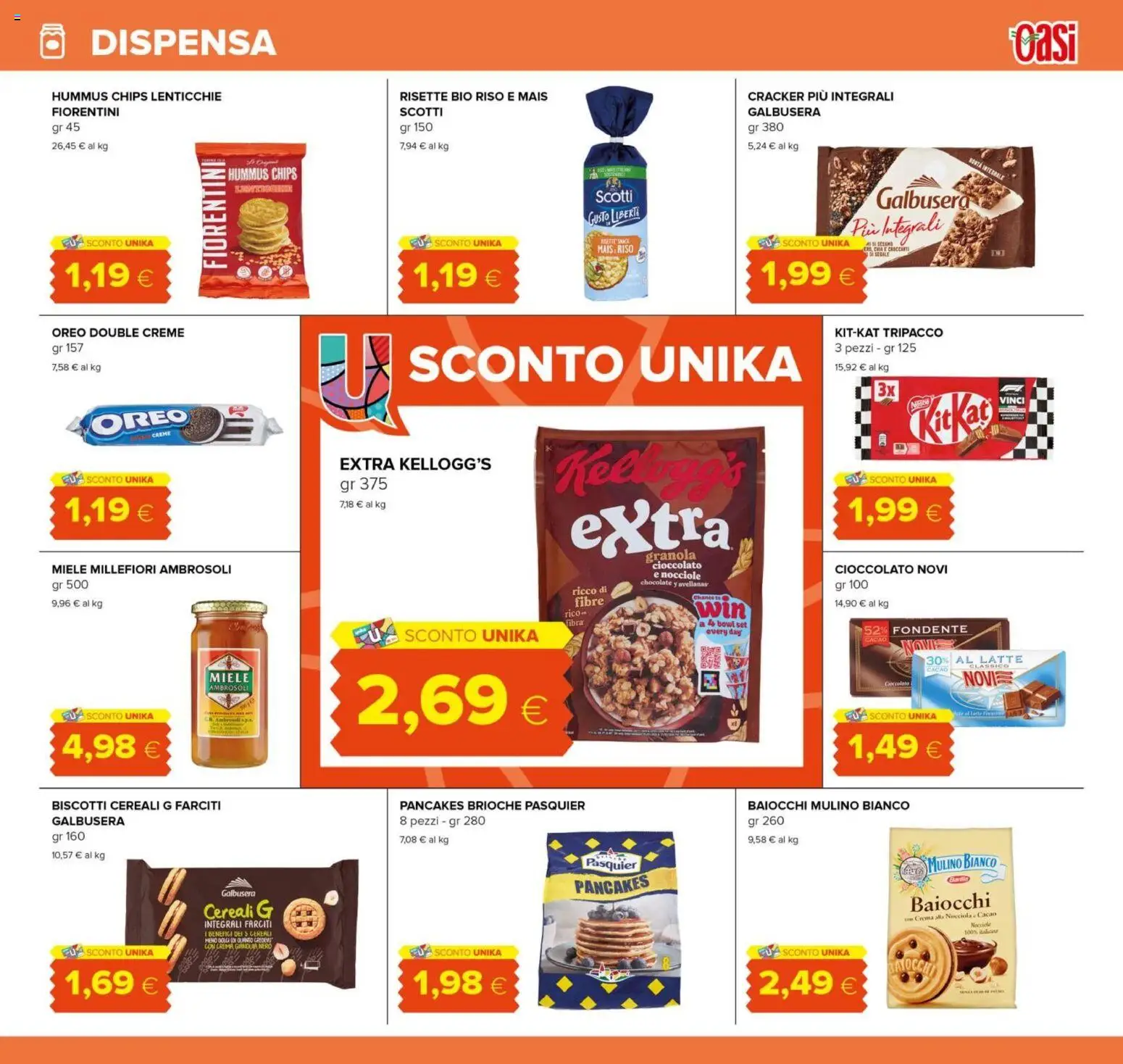 Volantino Oasi del 03/09/2026 | Pagina: 19 | Prodotti: Crema, Cioccolato, Cereali, Latte