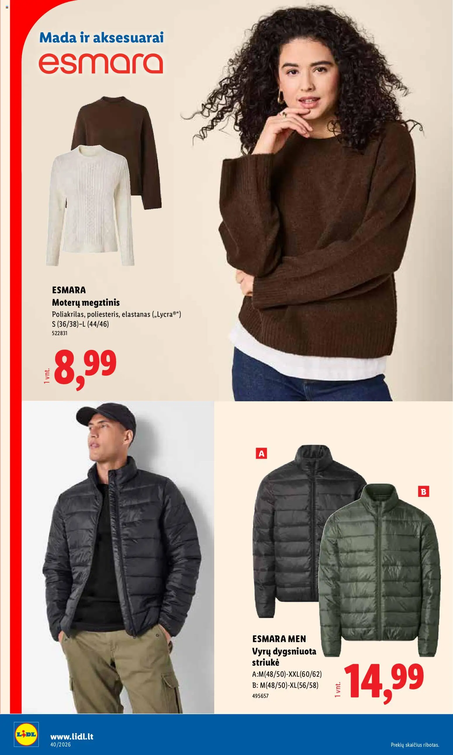 LIDL akcijos nuo 2026.09.28 | Puslapis: 4 | Prekių: Megztinis