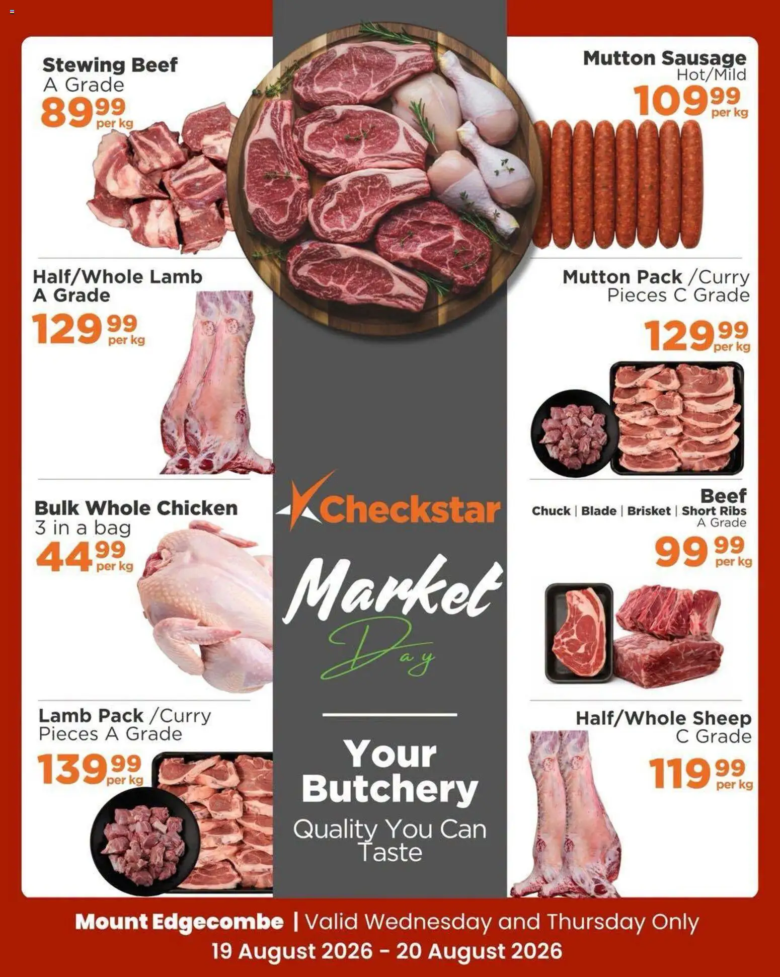 New Check Star catalogue – valid from 19/08/2026 | Page: 7 | Products: Bag, Ribs, Chicken, Sausage