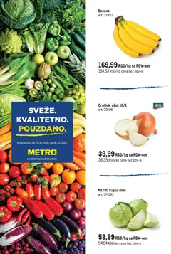 Metro katalog Sveže. Kvalitetno. Pouzdano. - pregled Metro kataloga - važi od 20.10.2026