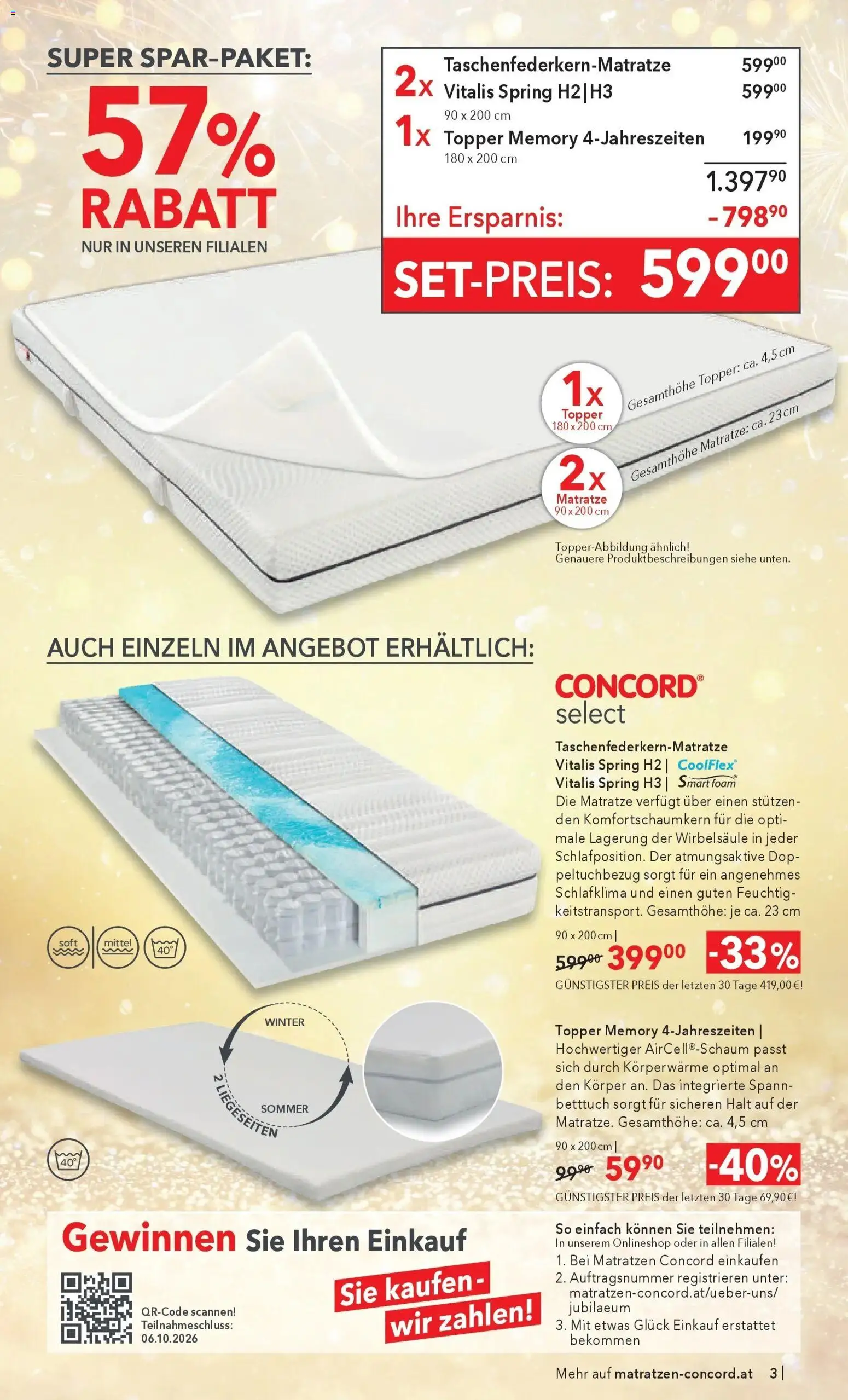 Matratzen Concord Freistadt gültig ab 26.08.2026 | Seite: 3 | Produkte: Matratze
