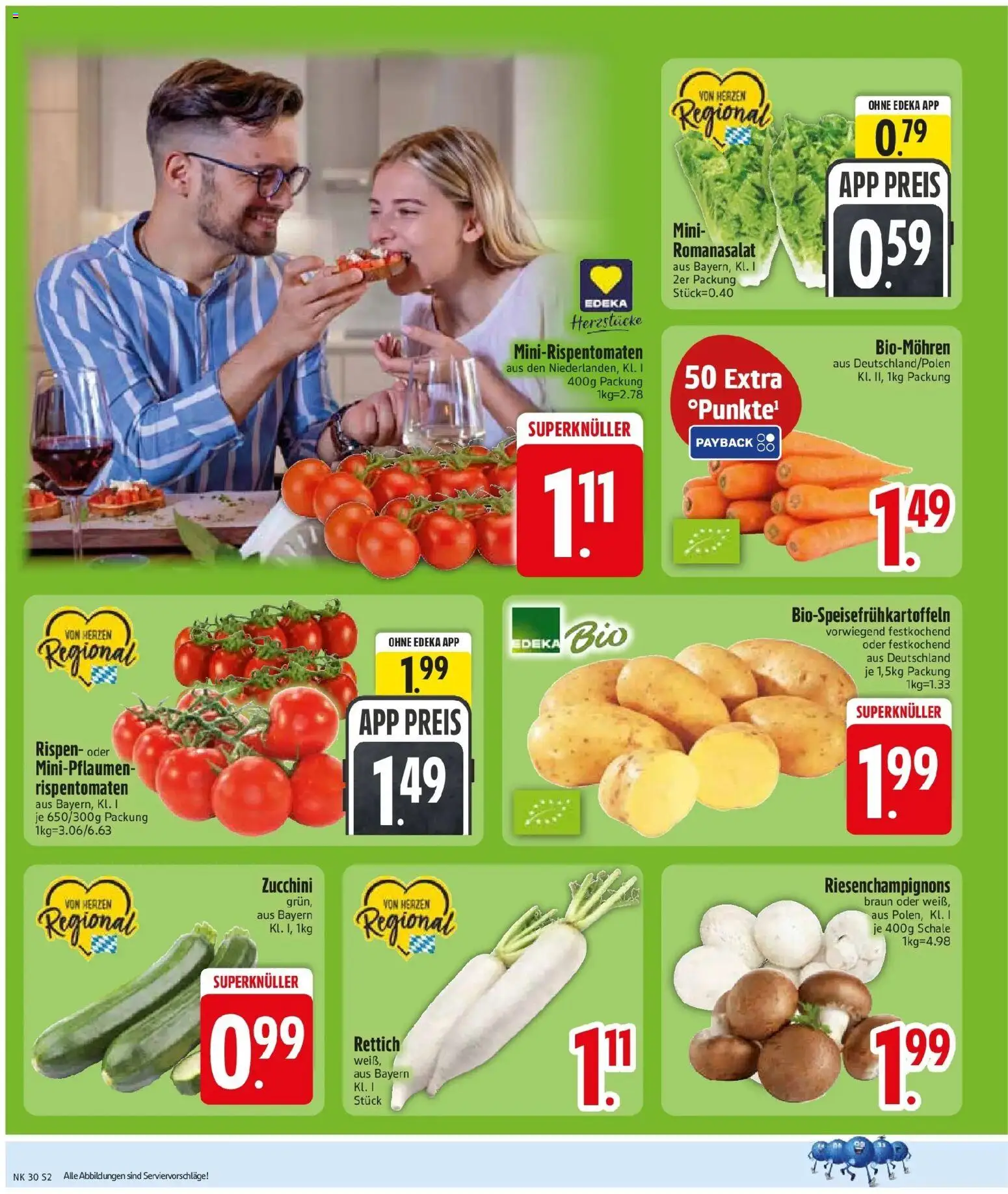 Edeka prospekt Essenbach – gültig ab 20.07.2026 | Seite: 4 | Produkte: Zucchini