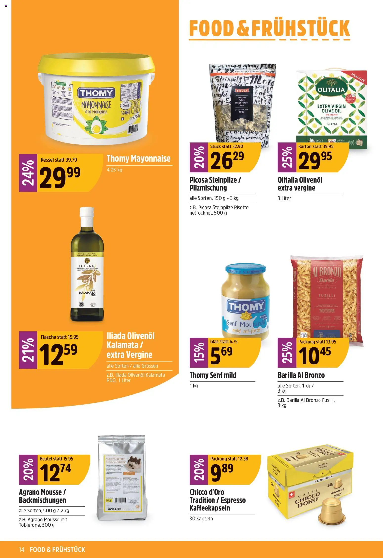 TopCC aktionen – gültig ab 10.08.2026 | Seite: 14 | Produkte: Barilla, Mayonnaise, Kessel