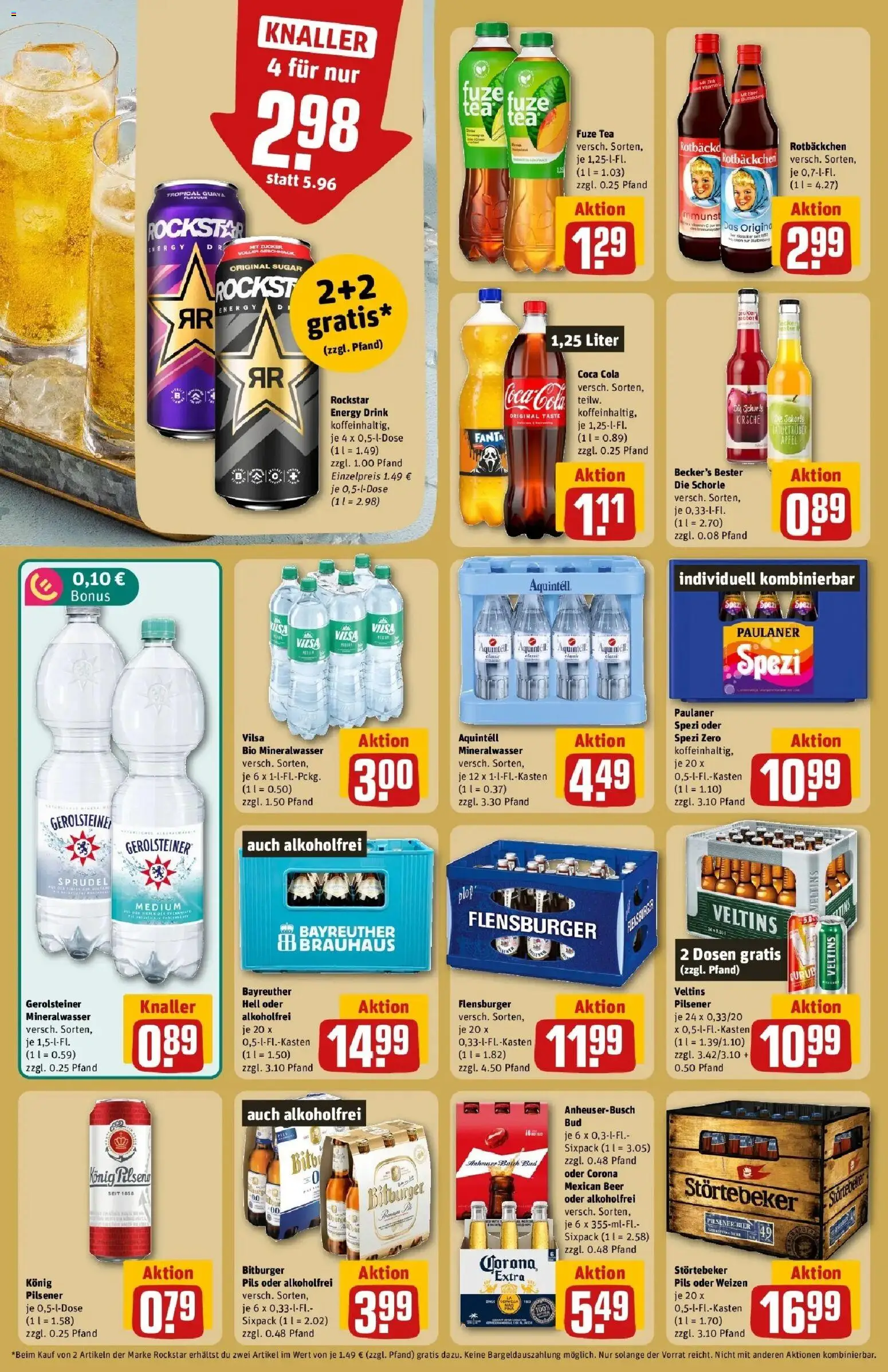 REWE Prospekt ab 07.09.2026 zum Blättern » Angebote | Seite: 18 | Produkte: Met, Cola, Bier, Paulaner