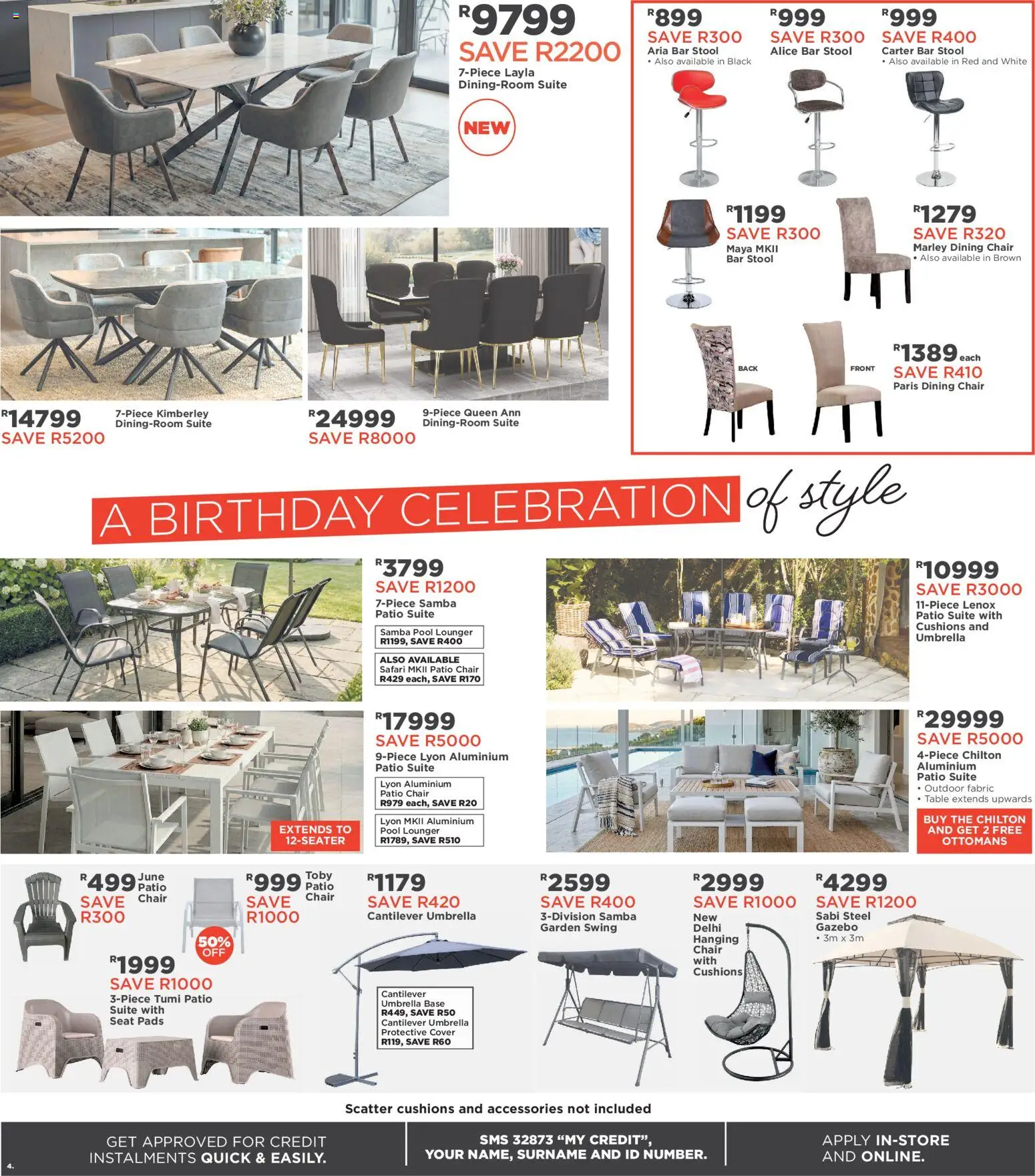 New House and Home catalogue – valid from 20.04.2026 | Page: 4 | Products: Cover, Table, Chair, Bar stool