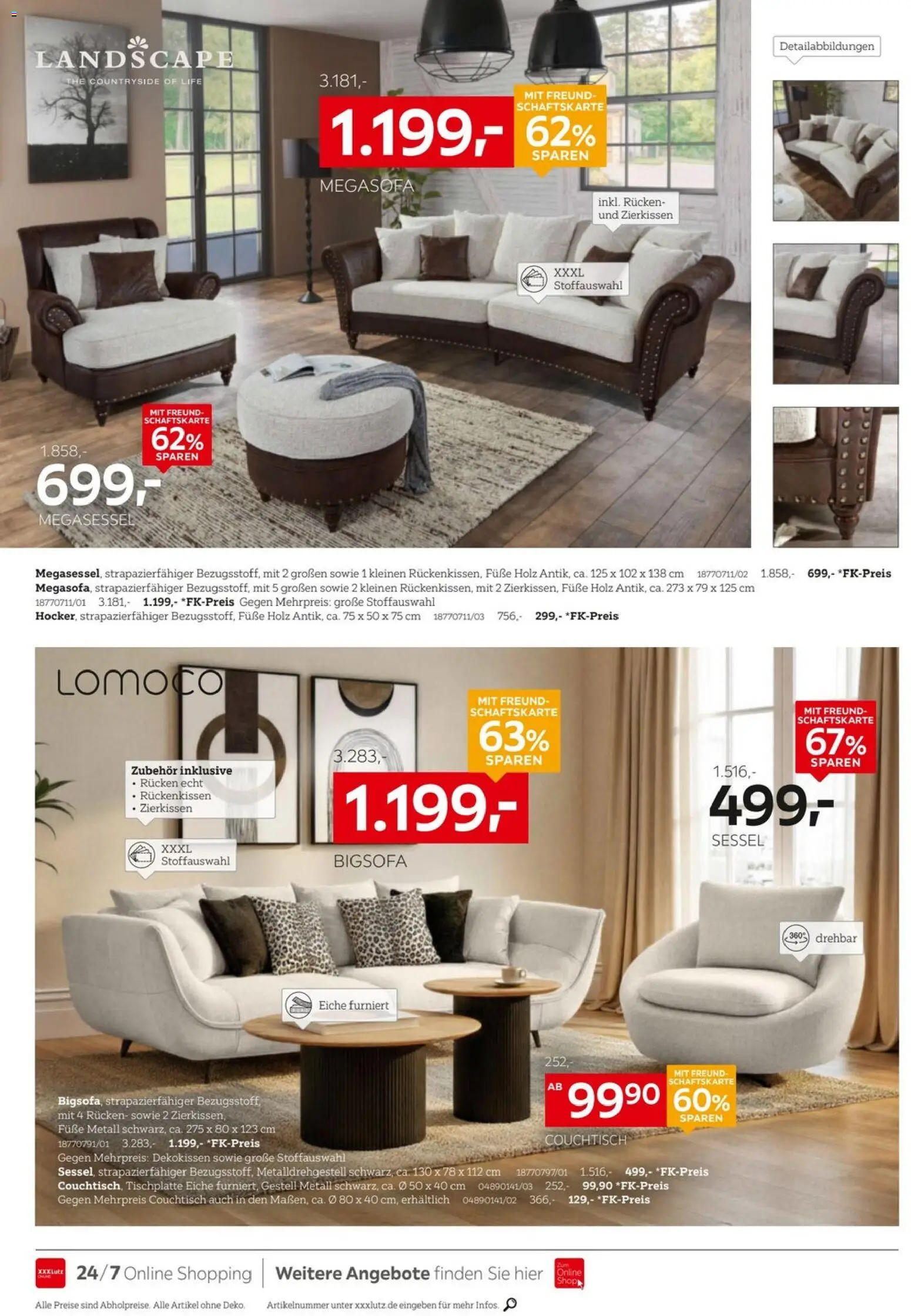 XXXLutz Junges Wohnen – gültig ab 01.08.2026 | Seite: 6 | Produkte: Bigsofa, Sessel, Couchtisch