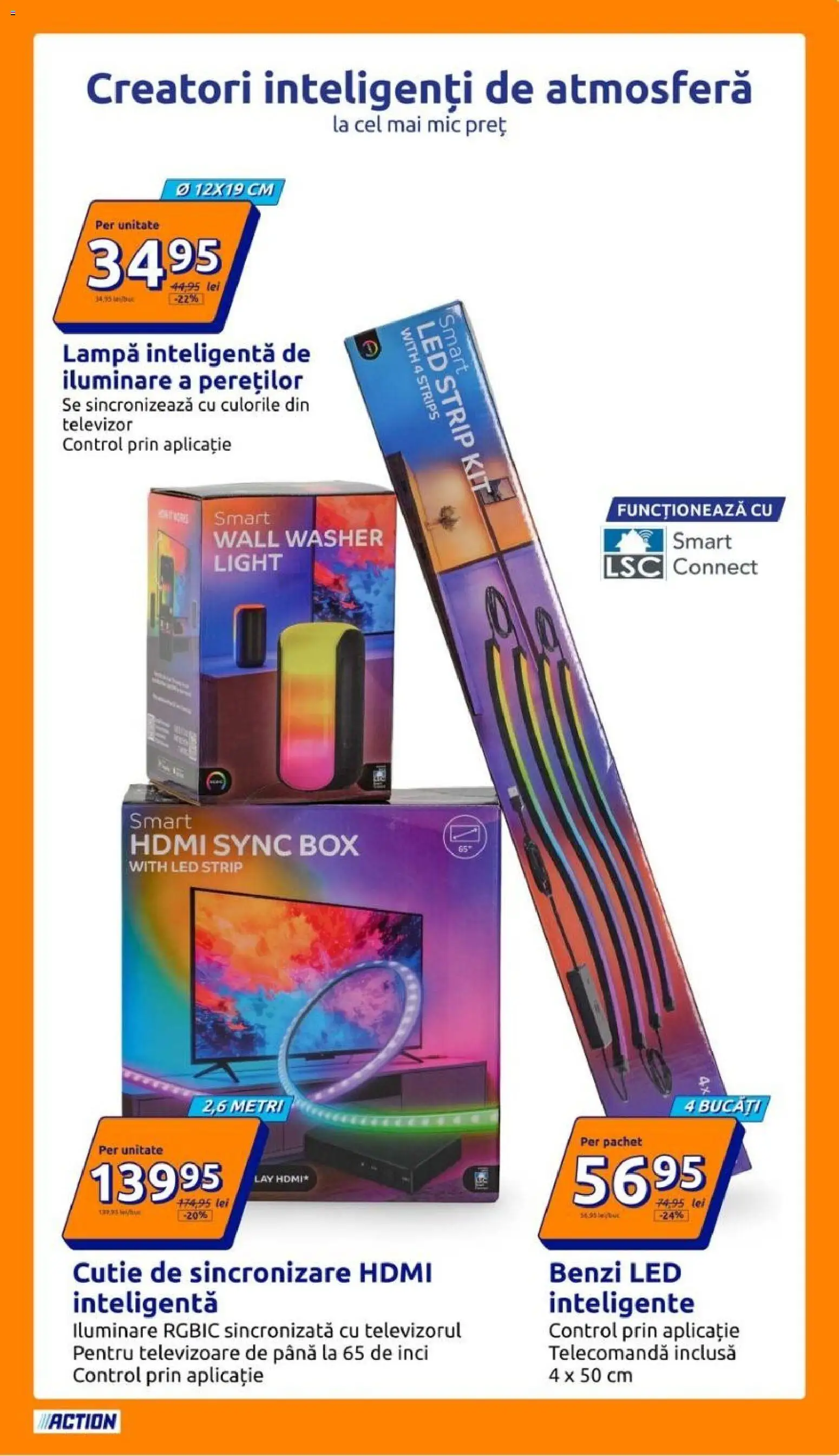 Noul catalog ACTION – valabil de la 28.10.2026 | Pagină: 13 | Produse: Televizor, LED, Cutie, Lampă