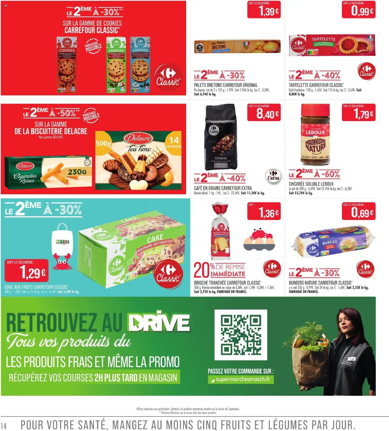 {H1} | Page: 14 | Produits: Cake, Fruits, Brioche, Brioche tranchée
