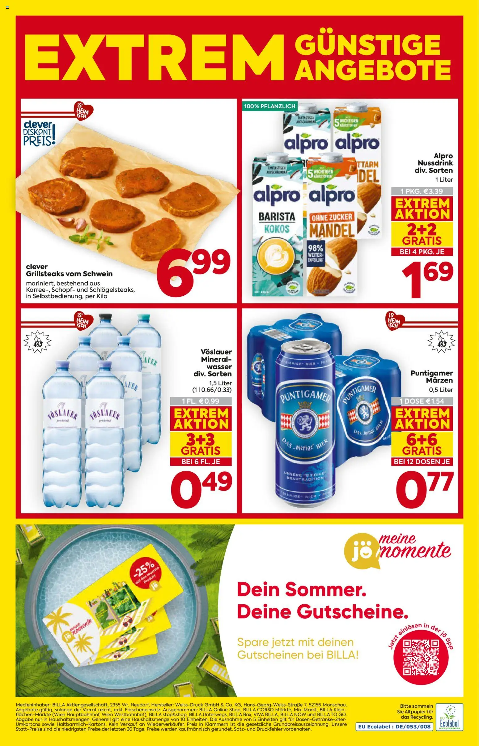Billa AT akciós ujság - amely érvényes a következő dátumtól: 2026.08.20. | Oldal: 16 | Termékek: Alpro