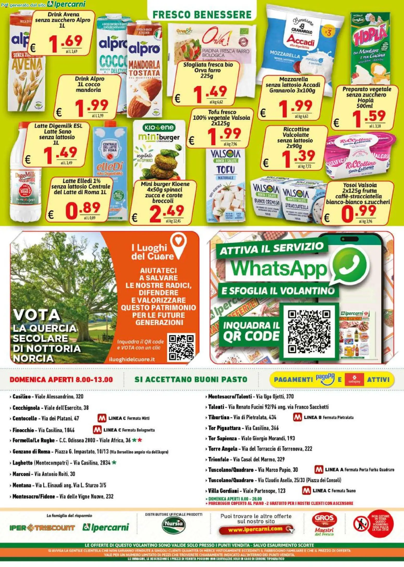 Volantino Ipercarni del 10.06.2026 | Pagina: 12 | Prodotti: Frutta, Spinaci, Zucca, Tofu