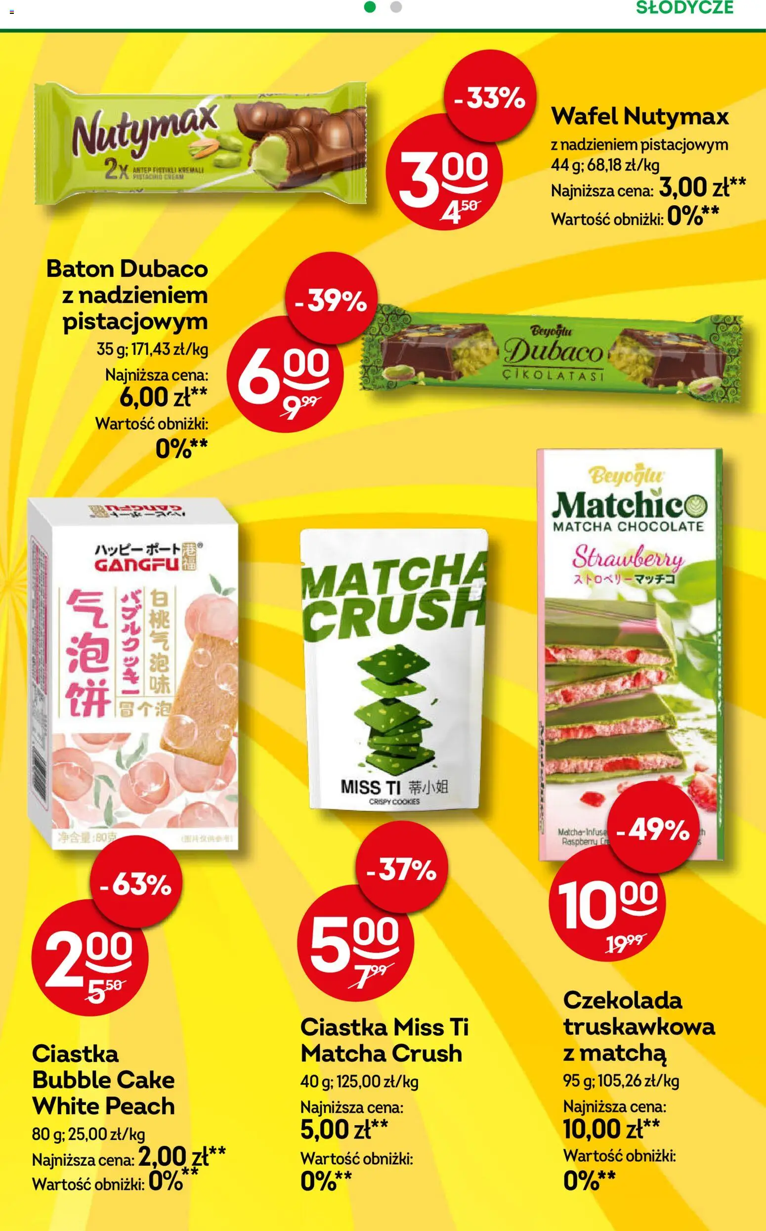 Żabka gazetka od 21.10.2026 | Strona: 63 | Produkty: Słodycze, Baton, Czekolada, Matcha