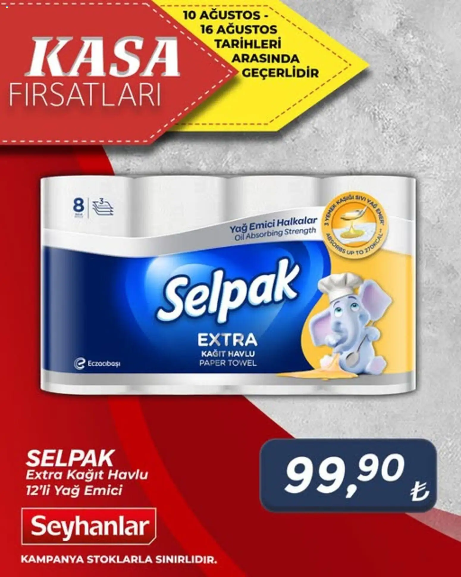 Seyhanlar Market - Katalog Kasa Fırsatları - 10 Ağustos 2026 tarihinden itibaren geçerlidir | Sayfa: 2 | Ürünler: Sıvı yağ, Yağ, Kağıt havlu, Kasa