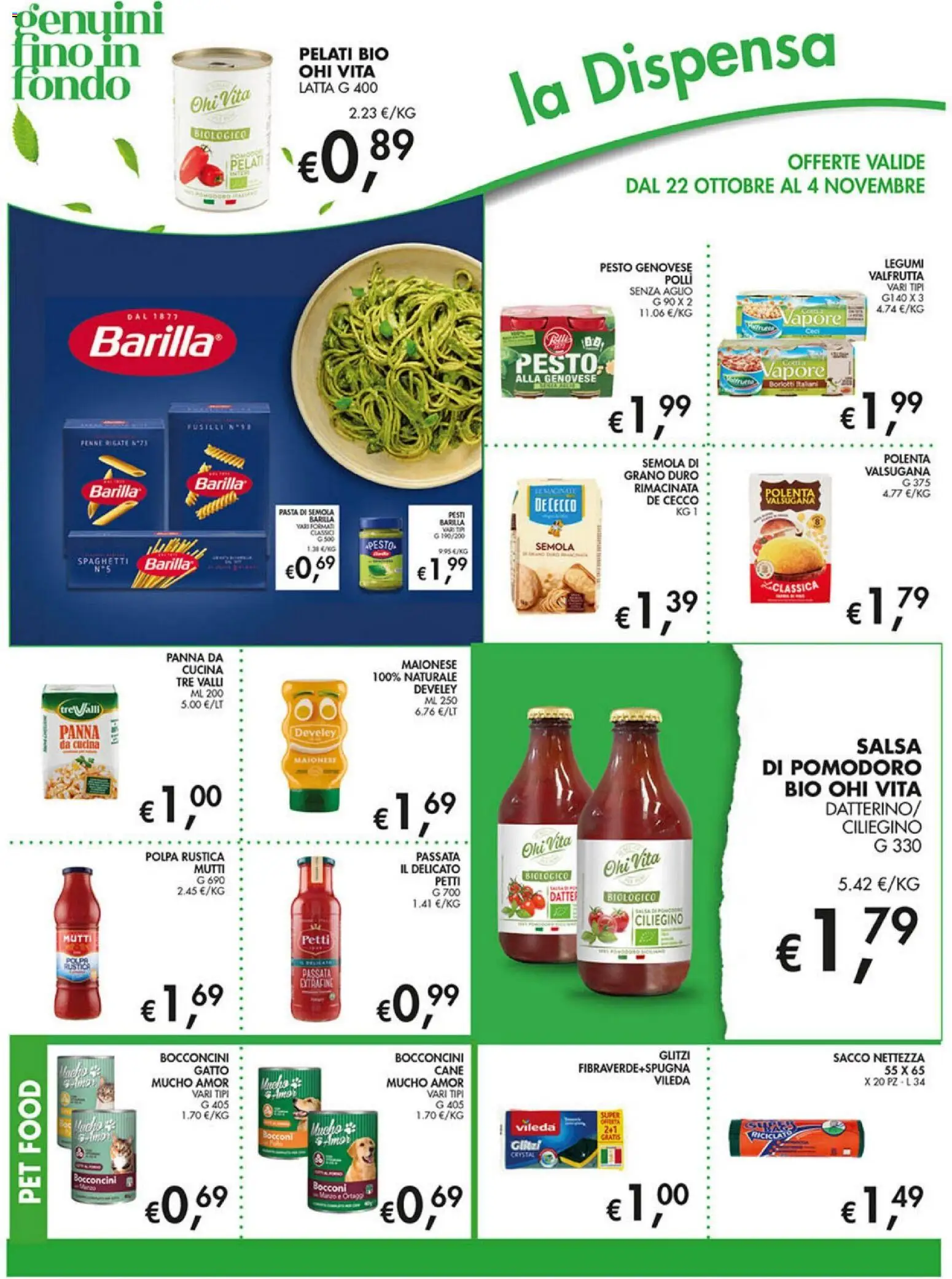 Volantino Coal del 22/10/2026 | Pagina: 14 | Prodotti: Legumi, Panna, Pasta di semola, Barilla