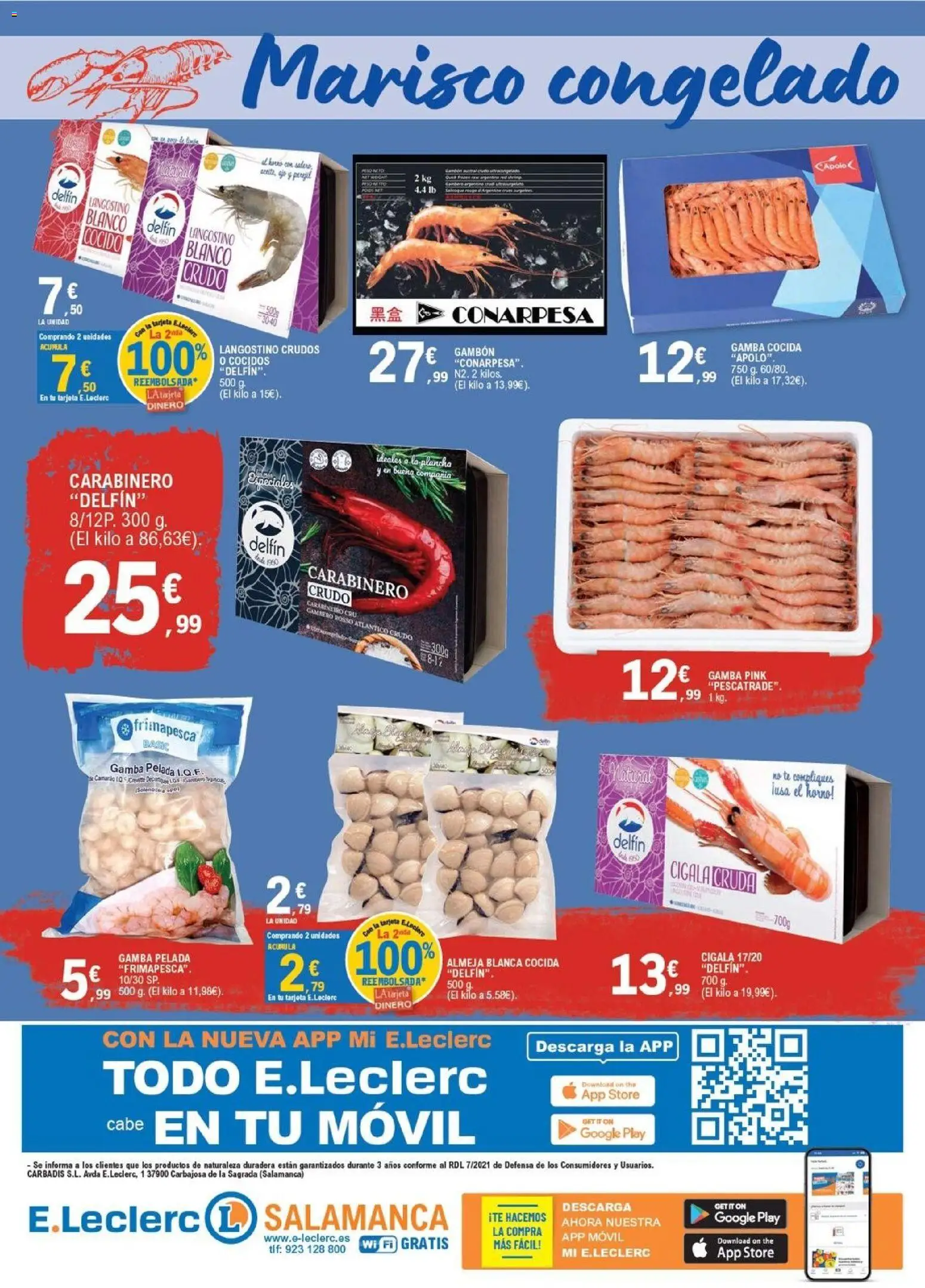 E.Leclerc folleto Salamanca │ válido desde el 14/10/2026 | Página: 4 | Productos: El horno, Móvil, Langostino, Gamba