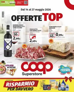 Anteprima del volantino COOP volantino Superstore Offerte Top Brescia valido a partire dal 14.05.2026