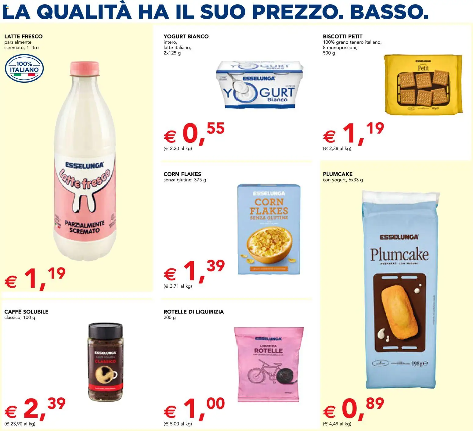 Volantino Esselunga S del 28.05.2026 | Pagina: 6 | Prodotti: Caffè, Biscotti, Latte, Plumcake