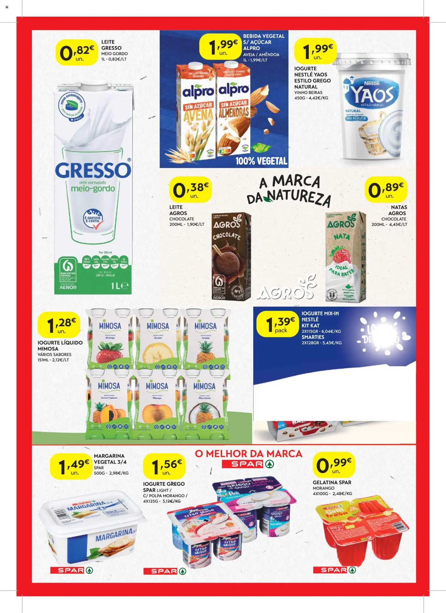 Spar folheto │ válido de 07/07/2026 | Página: 3 | Produtos: Açúcar, Nata, Natas, Iogurte liquido