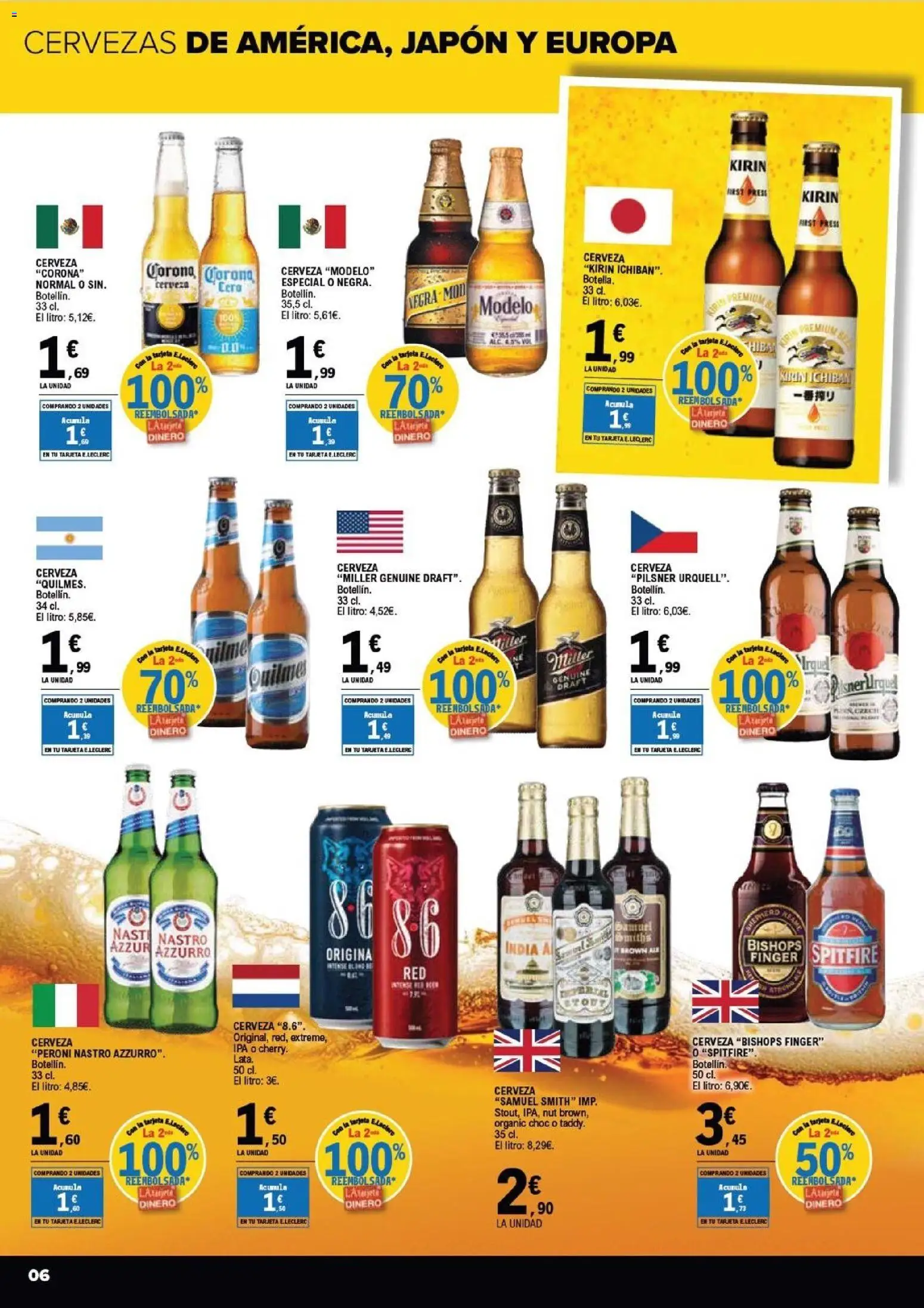 E.Leclerc Vitoria │ válido desde el 10.06.2026 | Página: 6 | Productos: Cerveza, Tableta