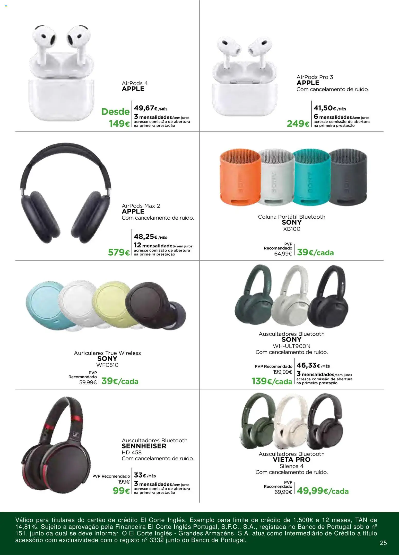 El Corte Ingles Regresso as Aulas │ válido de 28/08/2026 | Página: 25 | Produtos: Banco