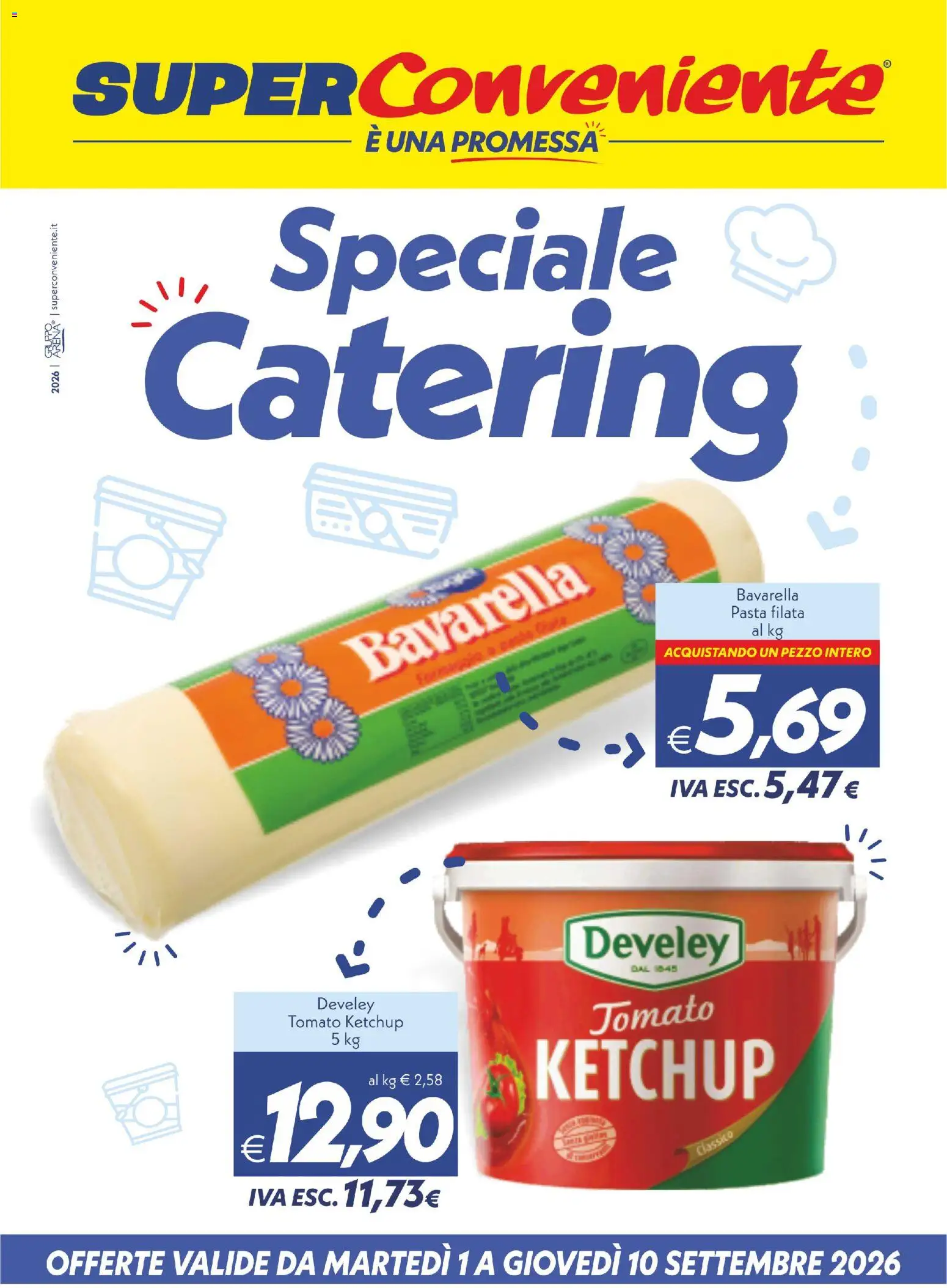 Volantino SuperConveniente del 01/09/2026 | Pagina: 1 | Prodotti: Ketchup, Pasta