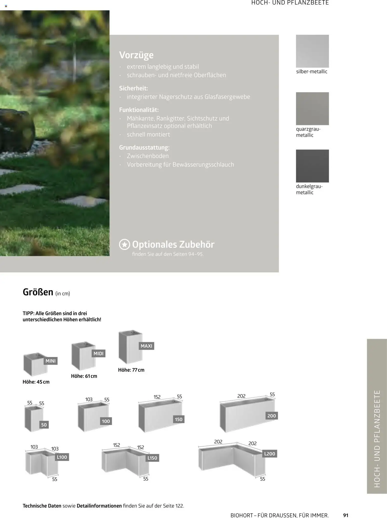 Dehner Biohort – Metall für Garten & Terrasse – gültig ab 01.01.2026 | Seite: 91