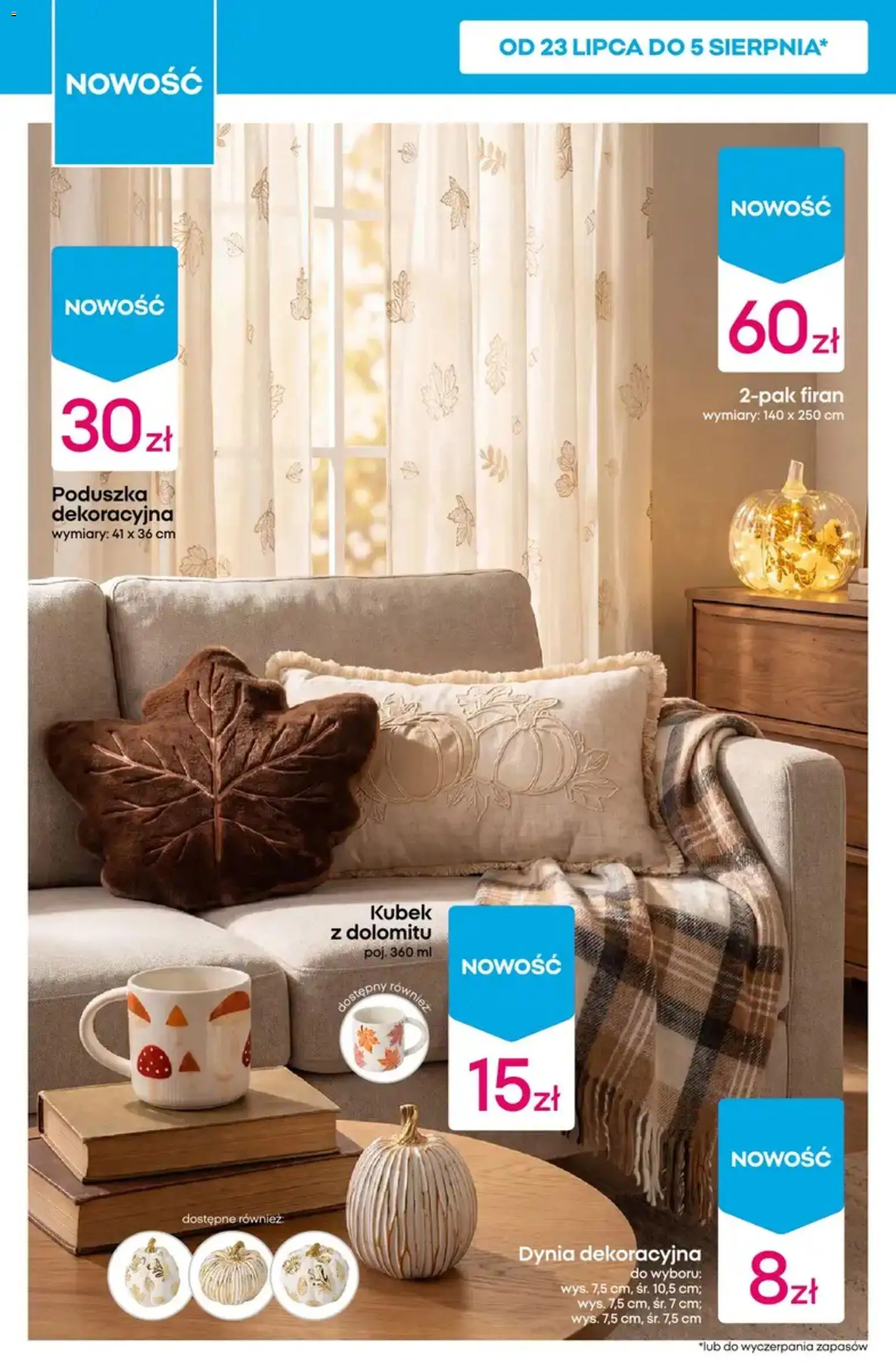 Pepco gazetka od 30.07.2026 | Strona: 8 | Produkty: Dynia, Poduszka