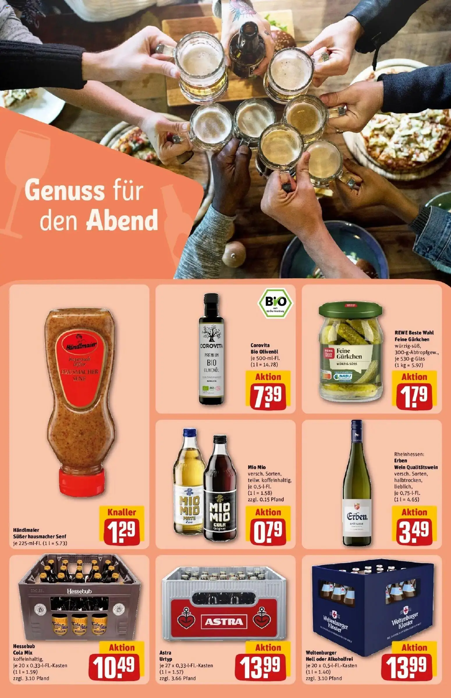 REWE Prospekt ab 05.10.2026 zum Blättern » Angebote | Seite: 25 | Produkte: Cola, Olivenol, Astra, Wein
