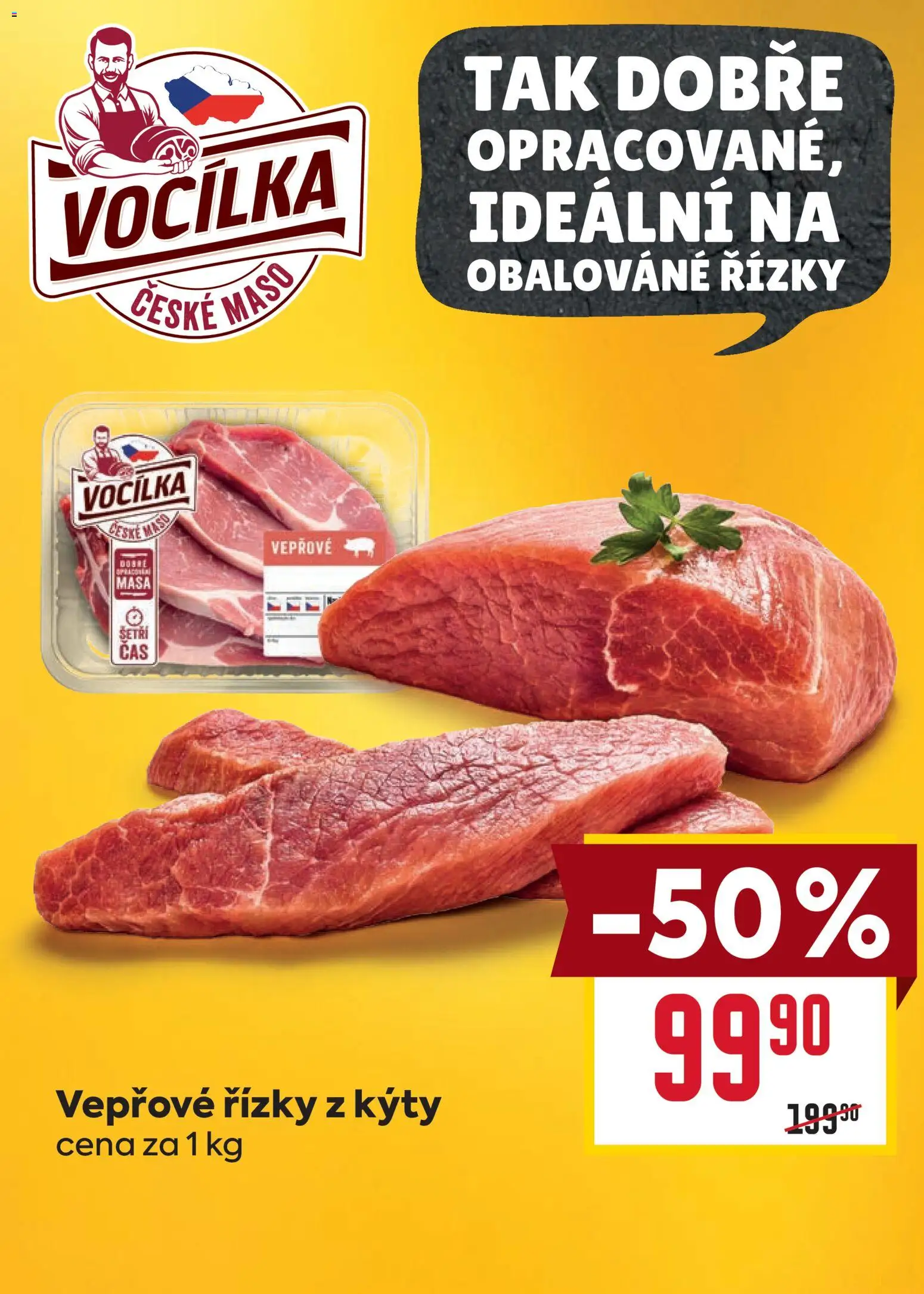 Billa Velký leták od 22.07.2026 | Strana: 4 | Produkty: Vepřové řízky, Maso, Miš
