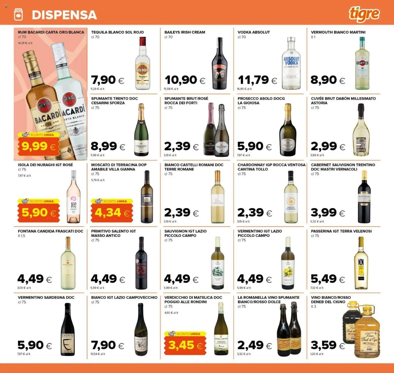 Volantino Tigre del 29/07/2026 | Pagina: 17 | Prodotti: Prosecco, Vino, Spumante, Terra
