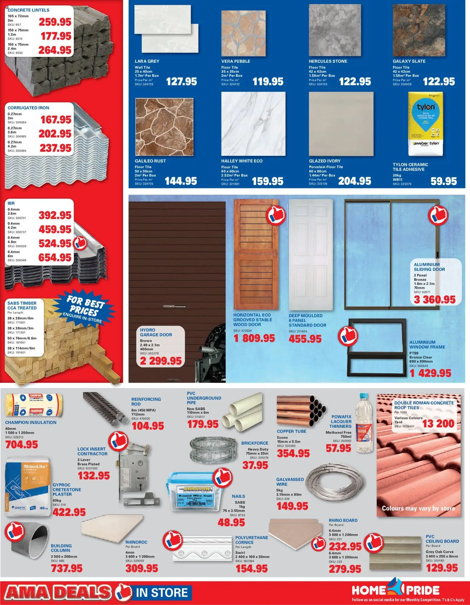 New Cashbuild catalogue – valid from 21/09/2026 | Page: 2 | Products: Frame, Lock, Pipe, Plaster