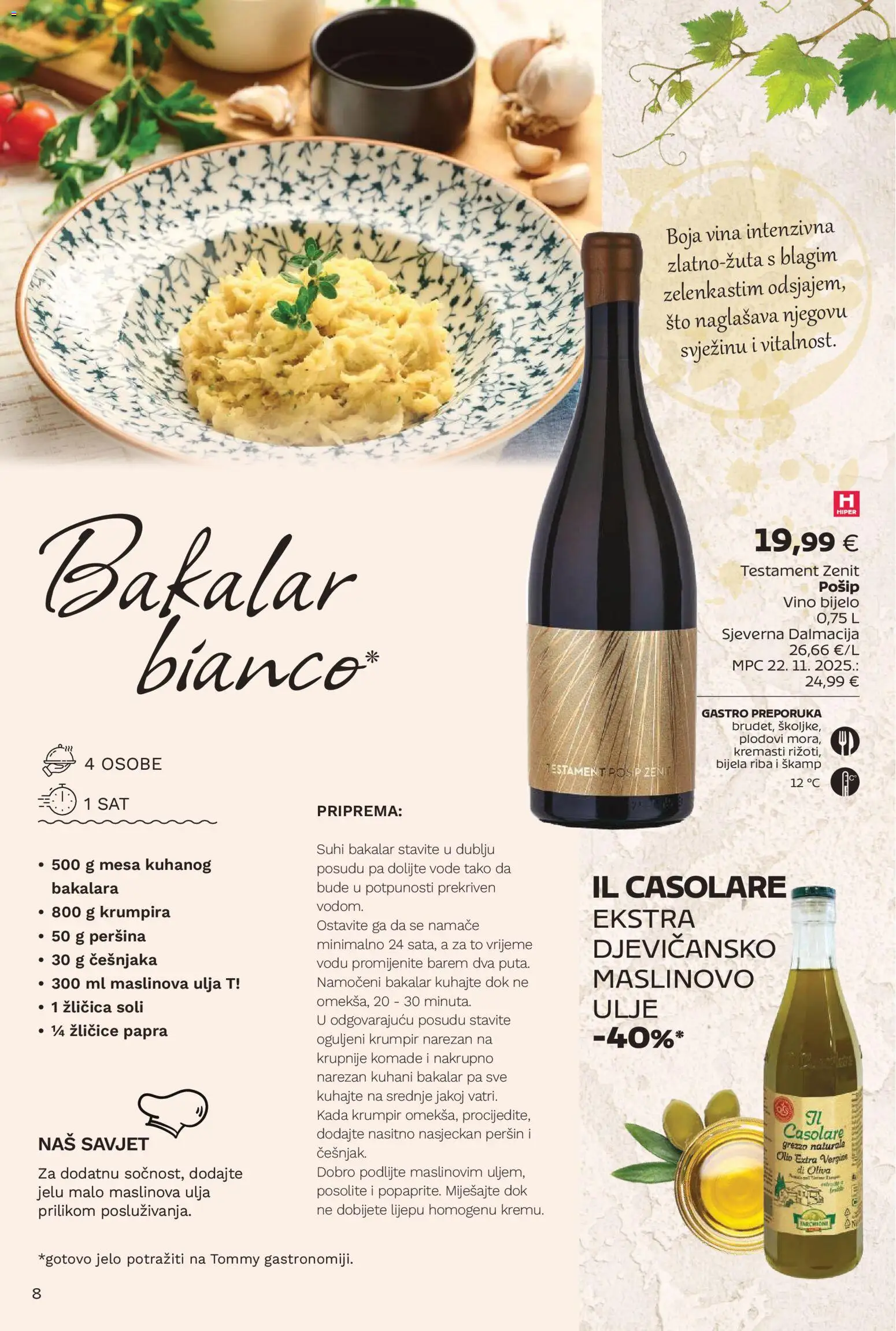 Tommy katalog | vrijedi od 09.03.2026 | Stranica: 8 | Proizvodi: Krumpir, Peršin, Bakalar, Sat