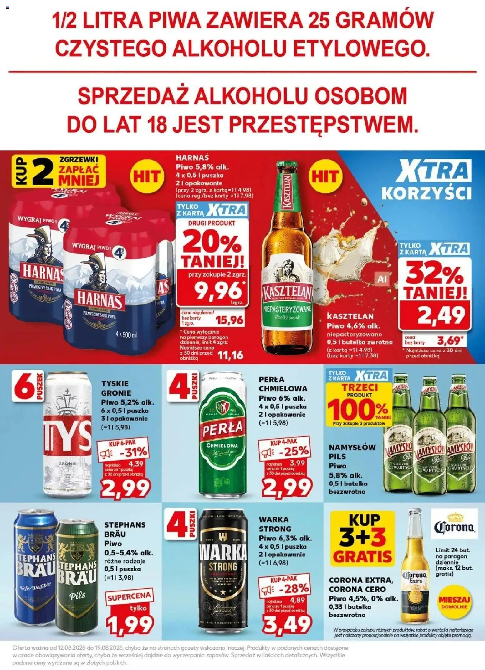 Kaufland - Kaufland Super Piątek ważne 14.08 od 14.08.2026 - od jutra PDF | Strona: 21 | Produkty: Gazety, Tyskie, Harnaś, Piwo