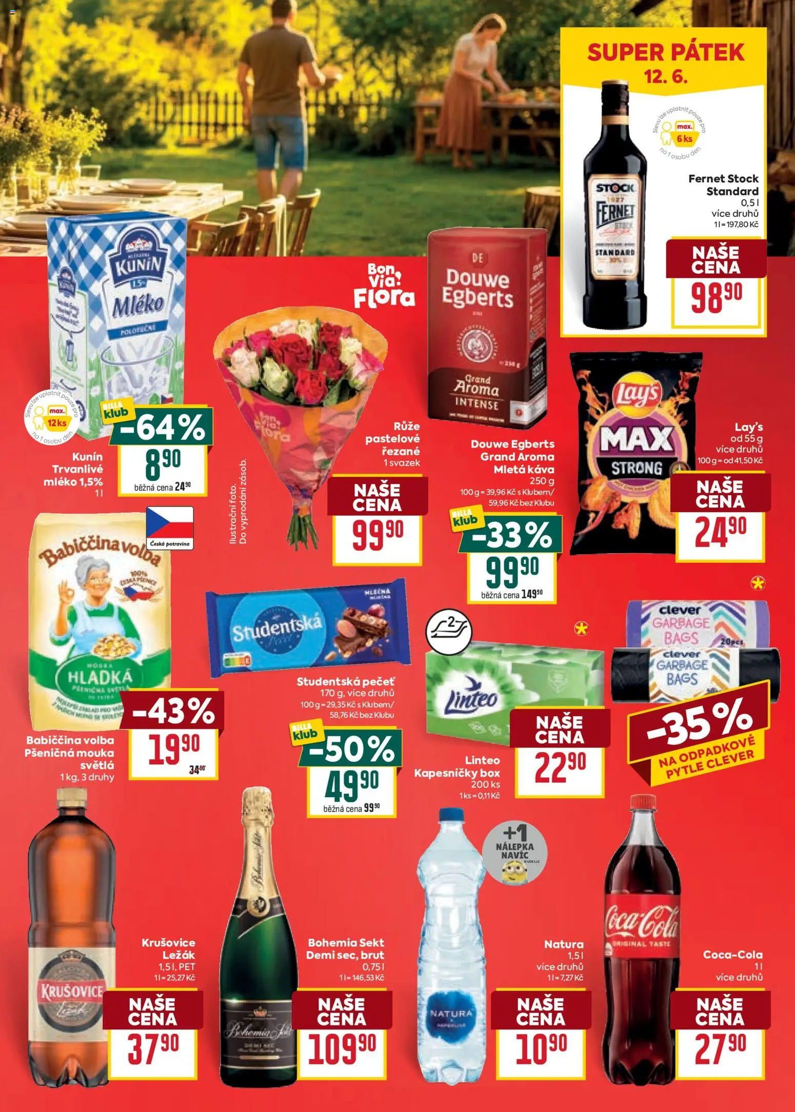 Billa Velký leták od 10.06.2026 | Strana: 27 | Produkty: Mléko, Bohemia sekt, Sekt, Krušovice
