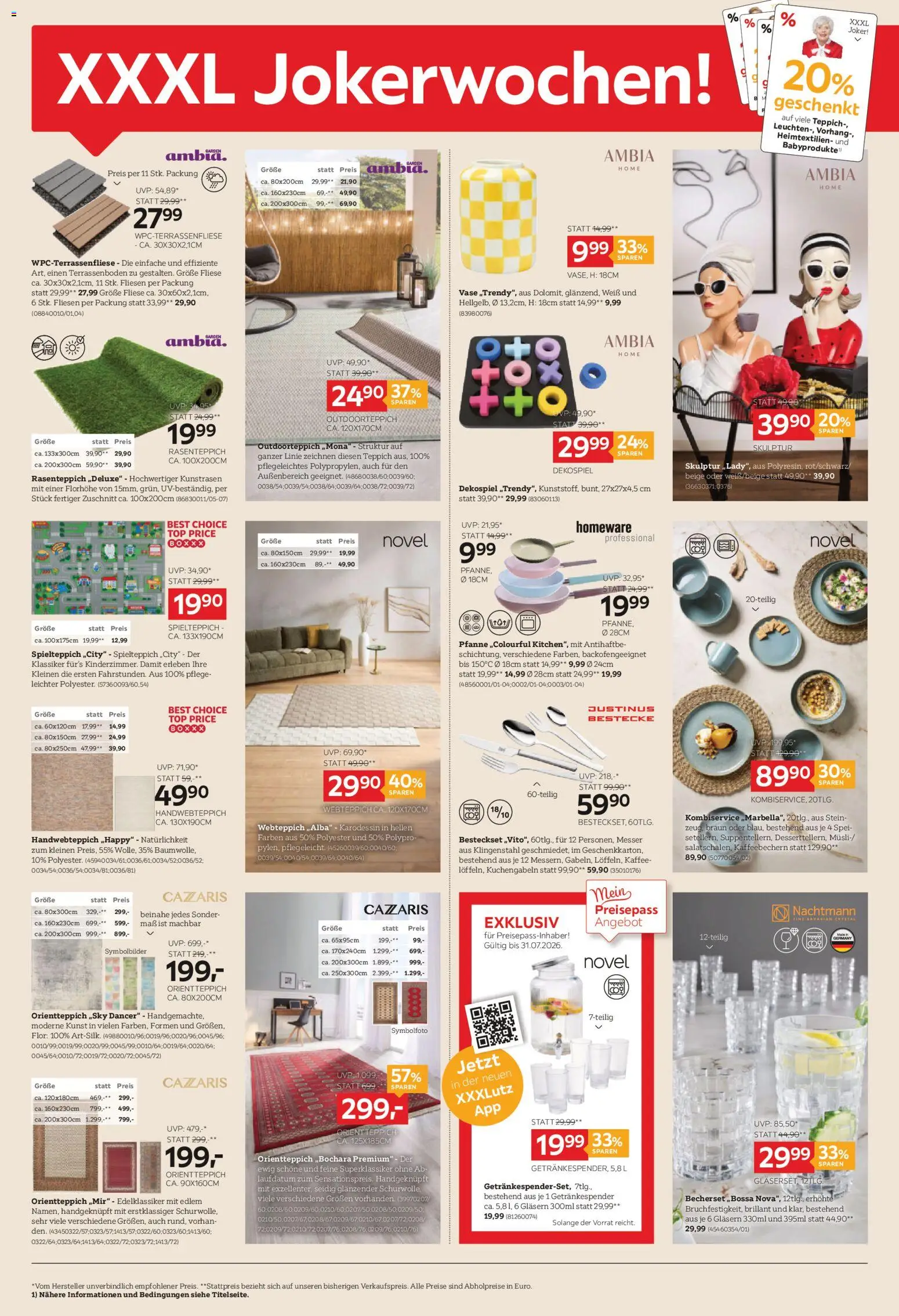 XXXLutz Prospekt aktuell gültig ab 23.06.2026 | Seite: 6 | Produkte: Teppich, Vase, Kaffee