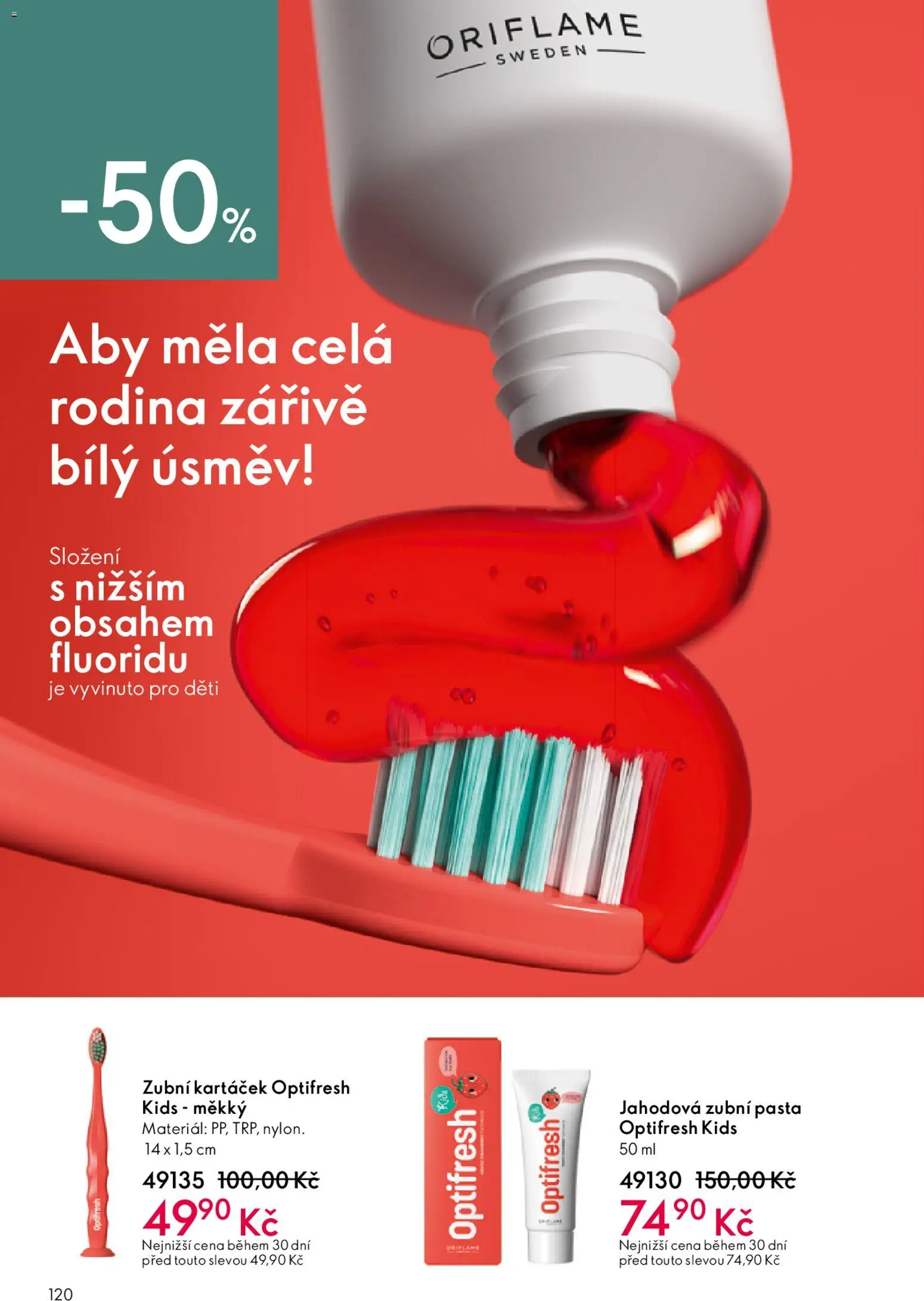 Oriflame katalog č. 06/2026 od 15.04.2026 | Strana: 120 | Produkty: Zubní pasta, Zubní kartáček