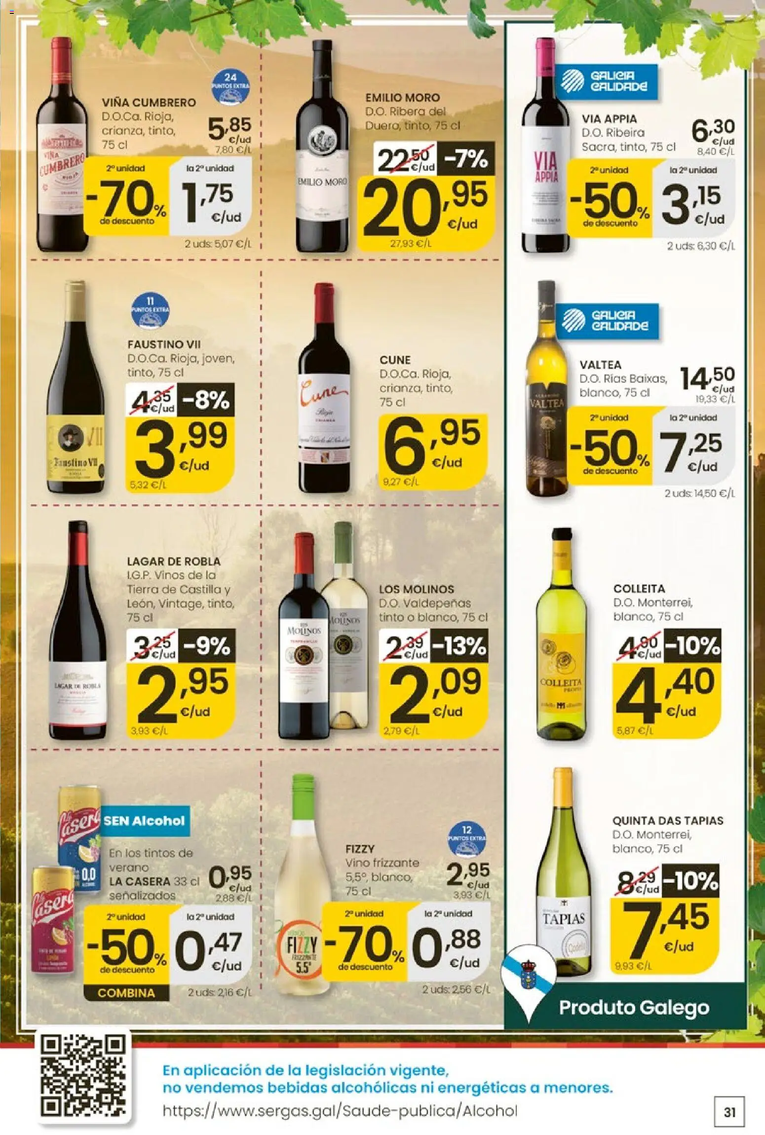 Eroski Ofertóns de verán │ válido desde el 28.05.2026 | Página: 31 | Productos: Vino