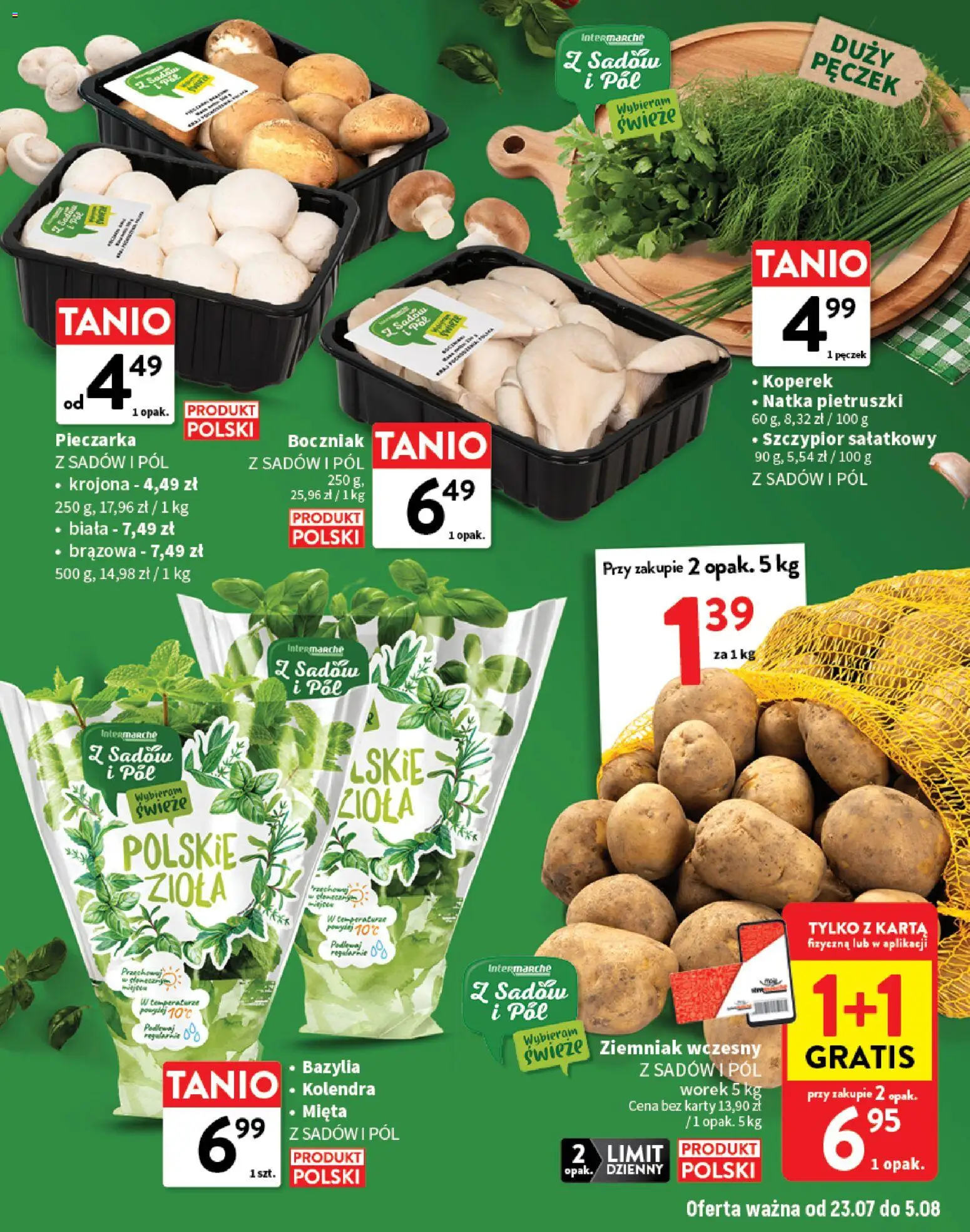 Intermarche gazetka - O La La! Ja to kupuję od 23.07.2026 | Strona: 13 | Produkty: Karta, Koperek, Mięta, Bazylia