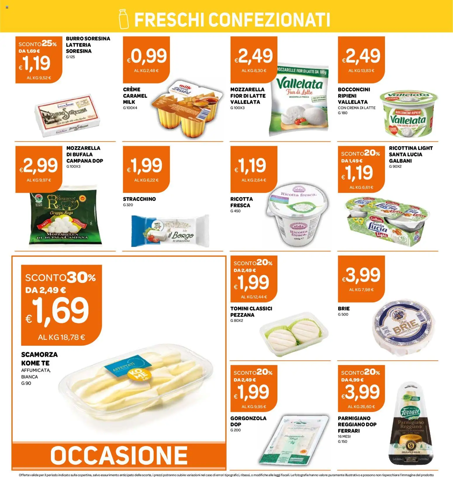 Volantino Ekom del 08/09/2026 | Pagina: 10 | Prodotti: Latte, Burro, Parmigiano, Gorgonzola