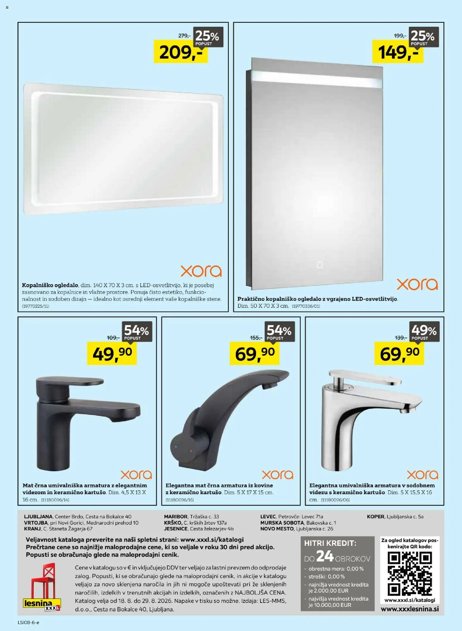 Novi XXXL Lesnina katalog ponudbe – veljaven od 18.08.2026 | Stran: 12 | Izdelki: Ogledalo