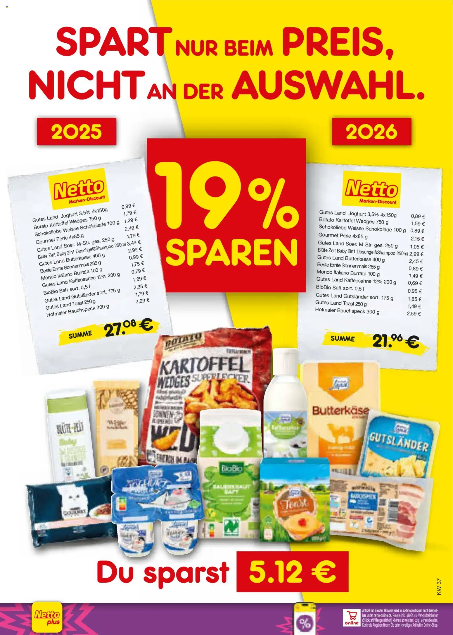 Netto Marken-Discount Prospekt – gültig ab 07.09.2026 | Seite: 6 | Produkte: Joghurt, Toast, Schokolade, Burrata