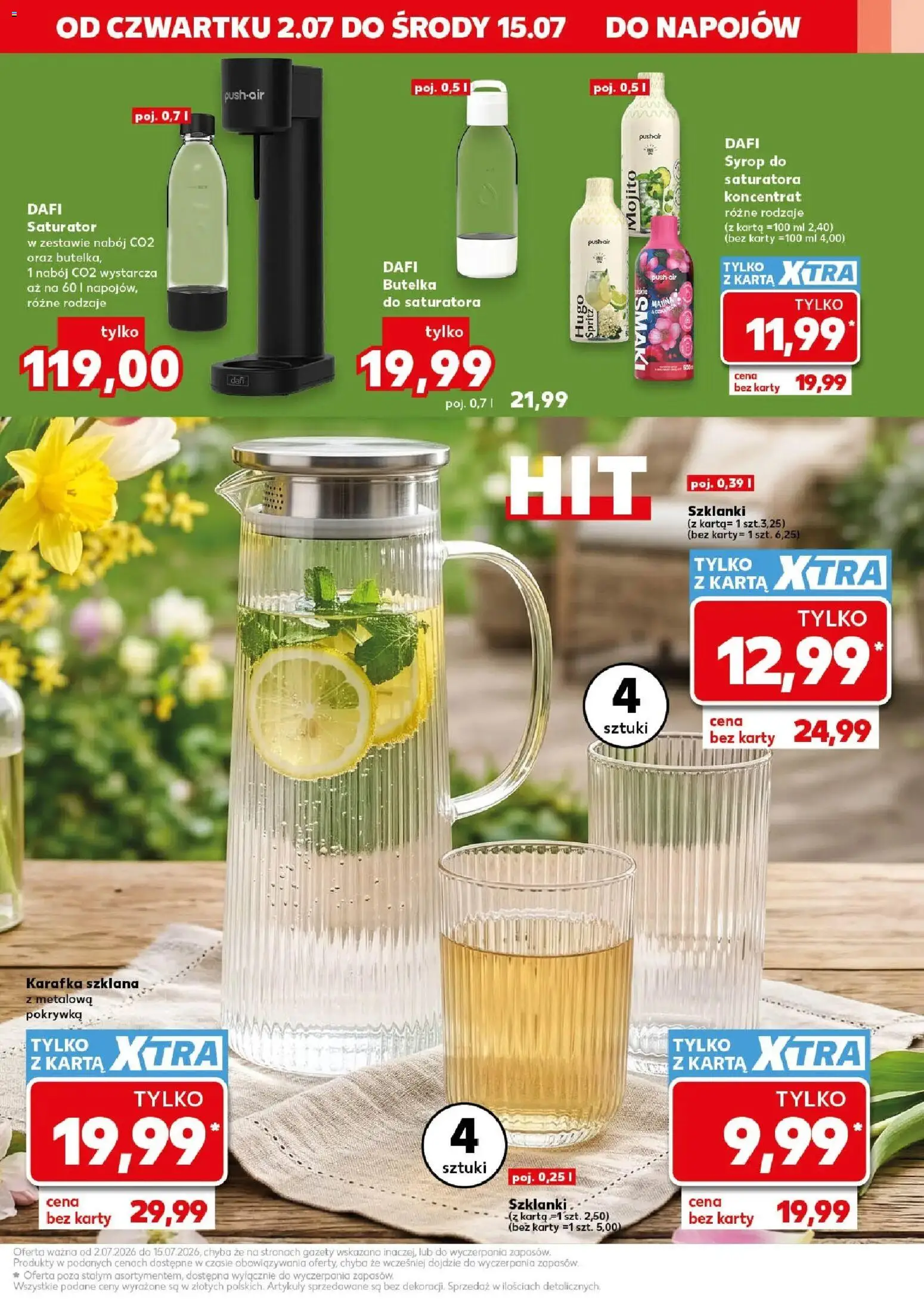 Kaufland gazetka - Złap Okazje od 02.07.2026 | Strona: 5 | Produkty: Karta, Syrop, Szklanki