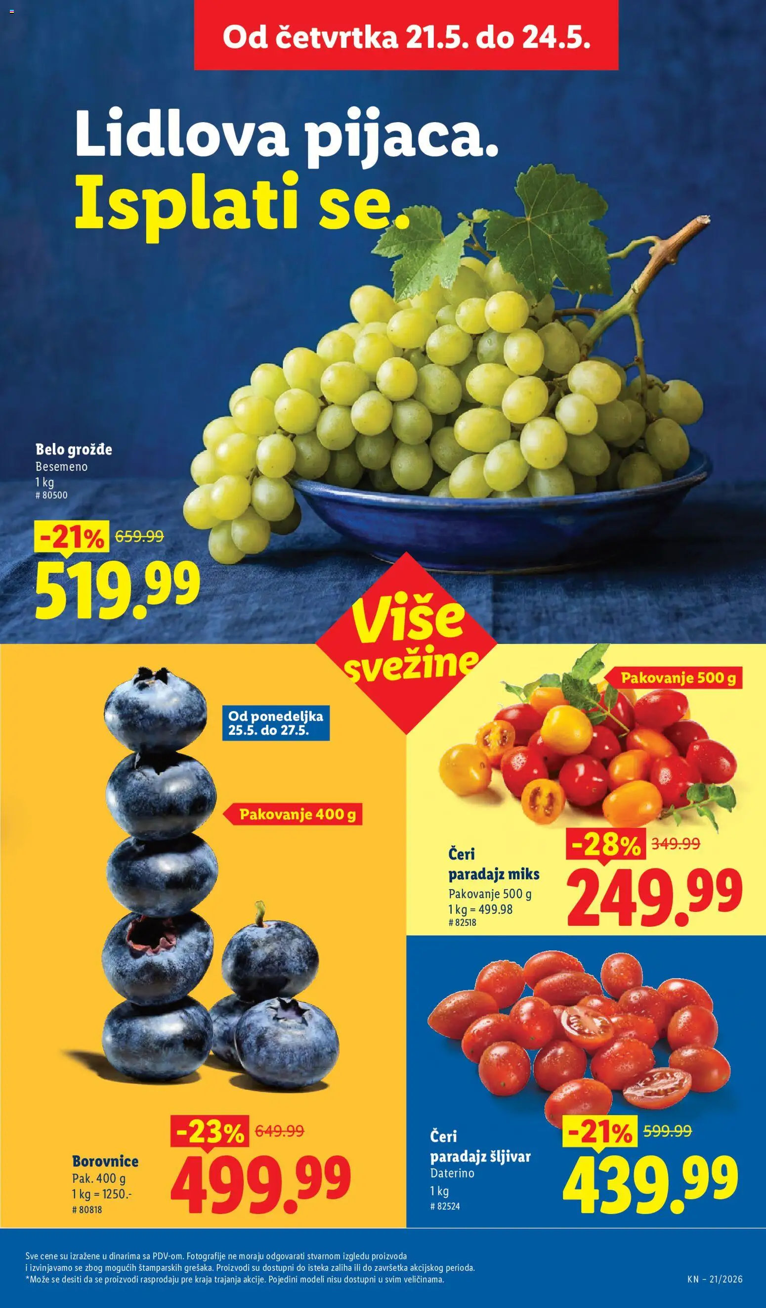 Lidl katalog - važi od 21.05.2026 | Strana: 15 | Proizvode: Pakovanje, Paradajz